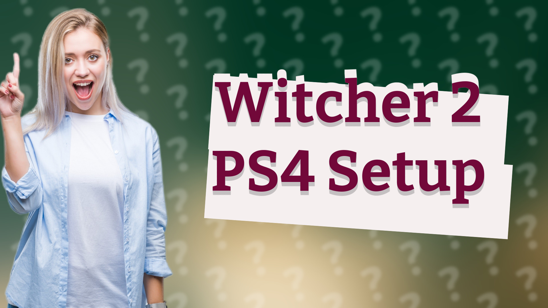 Witcher 2 PS4 Setup