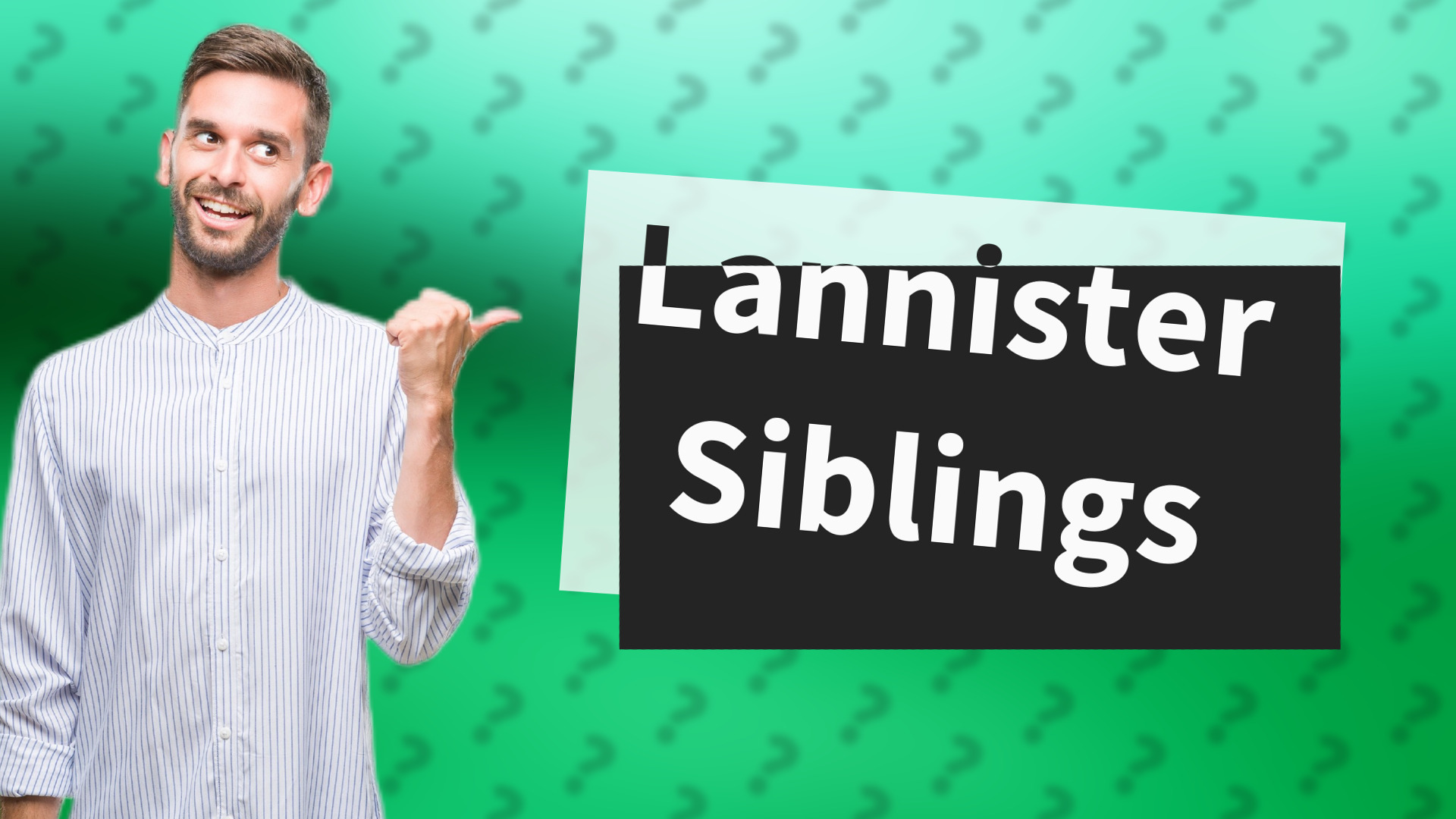 Lannister Siblings