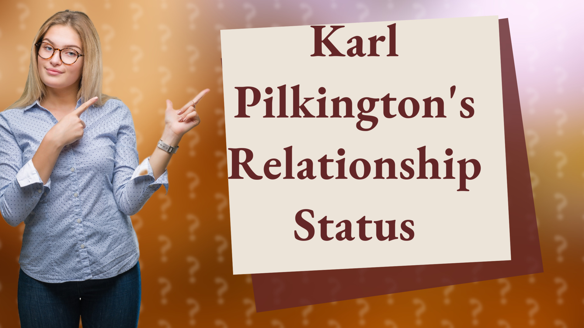 Karl Pilkington's Relationship Status