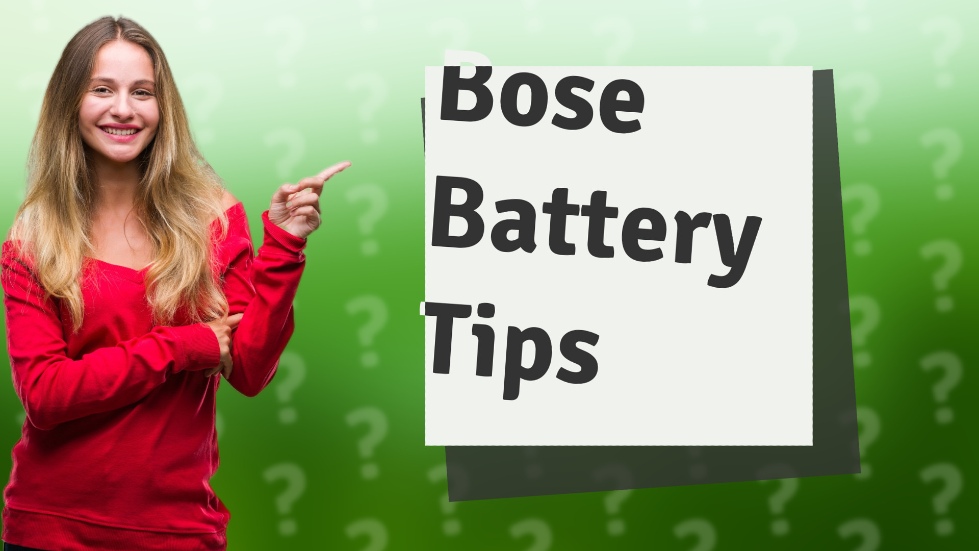 Bose Battery Tips