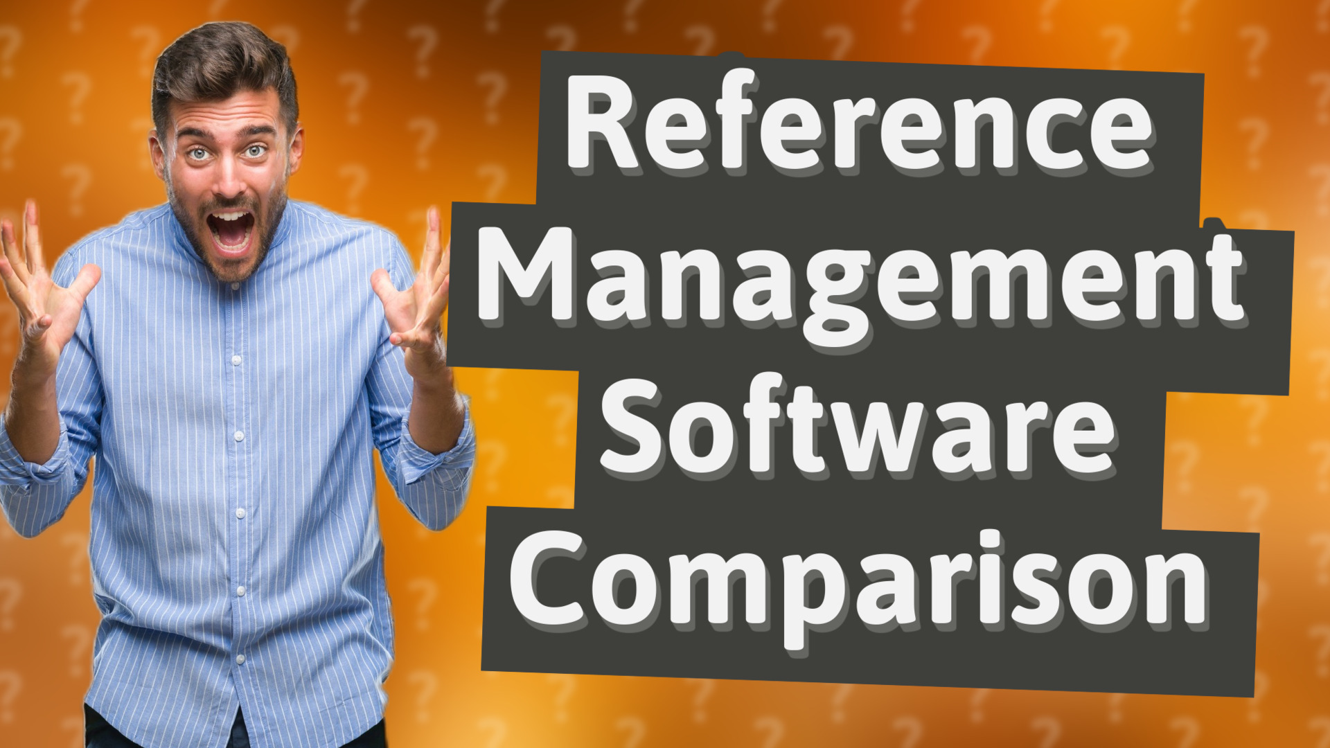 Reference Management Software Comparison