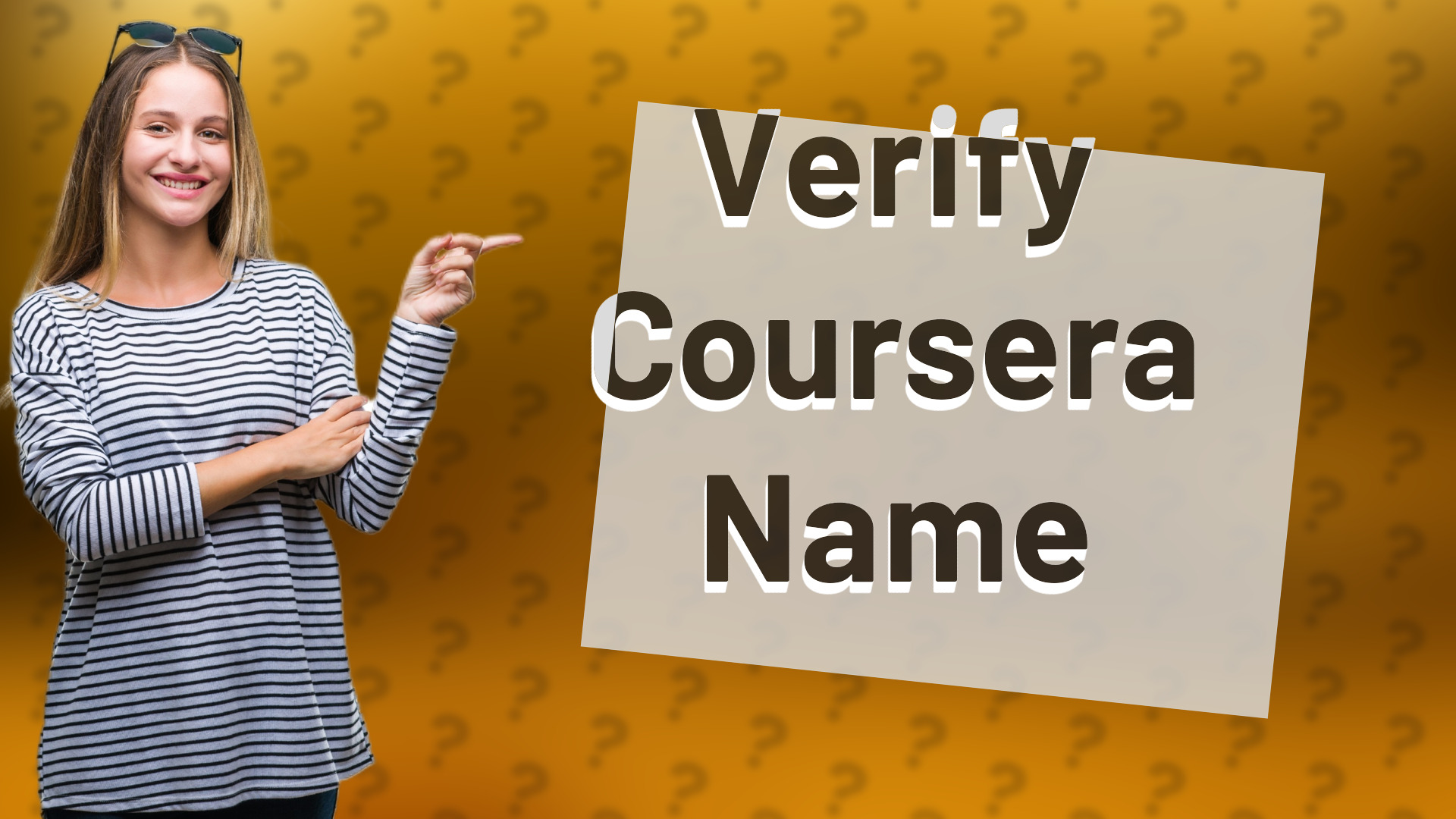 Verify Coursera Name
