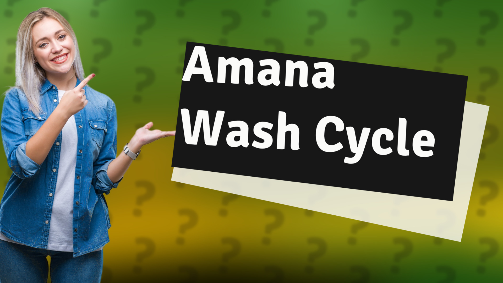 Amana Wash Cycle