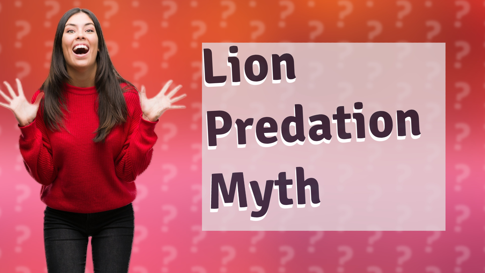Lion Predation Myth