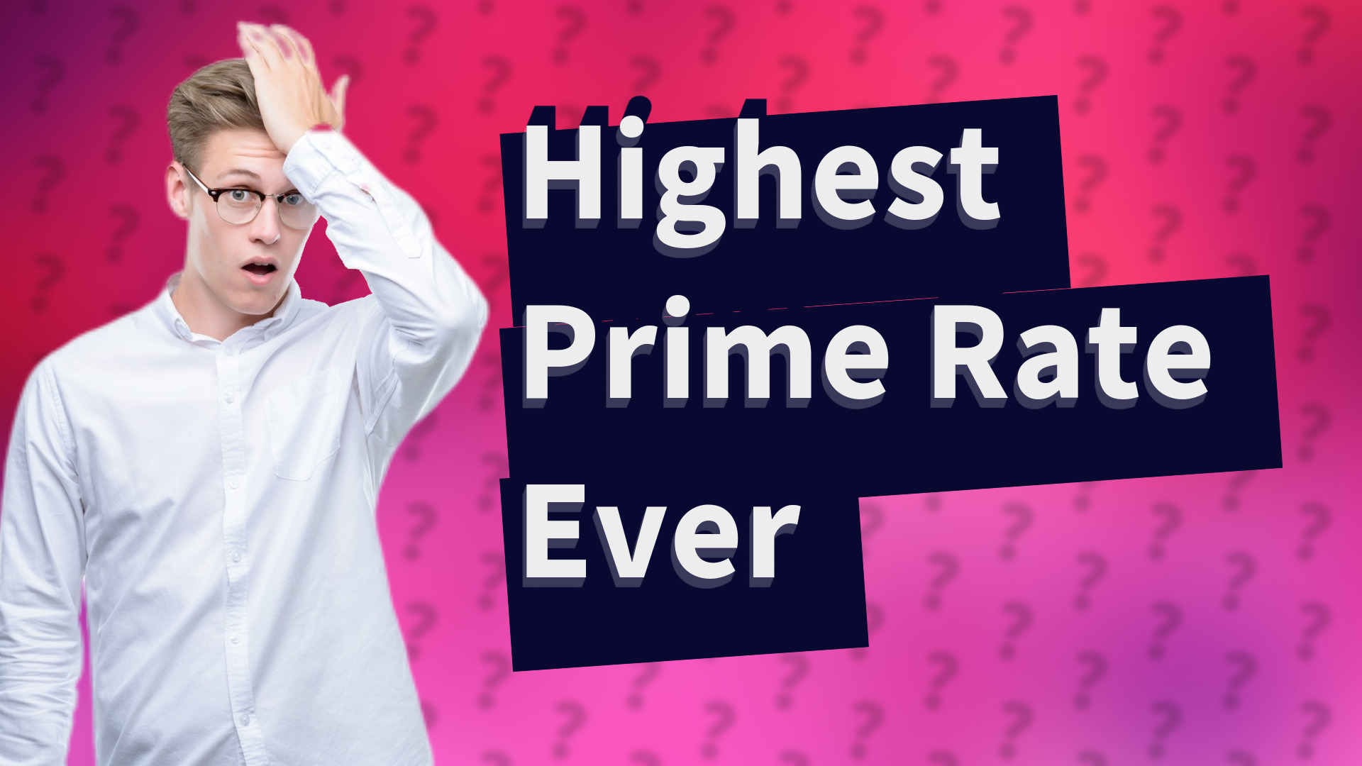 Highest Prime Rate Ever