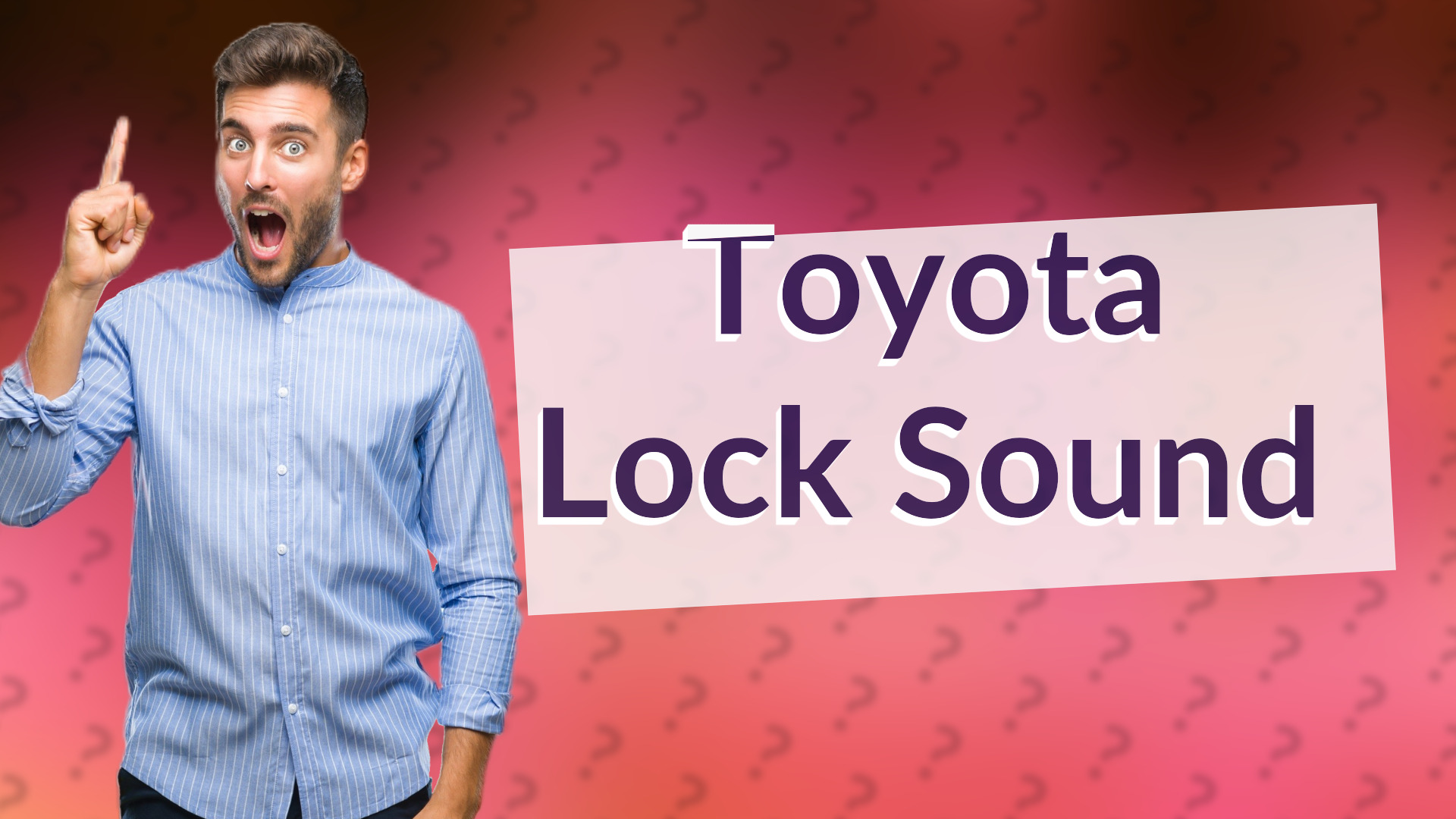 Toyota Lock Sound
