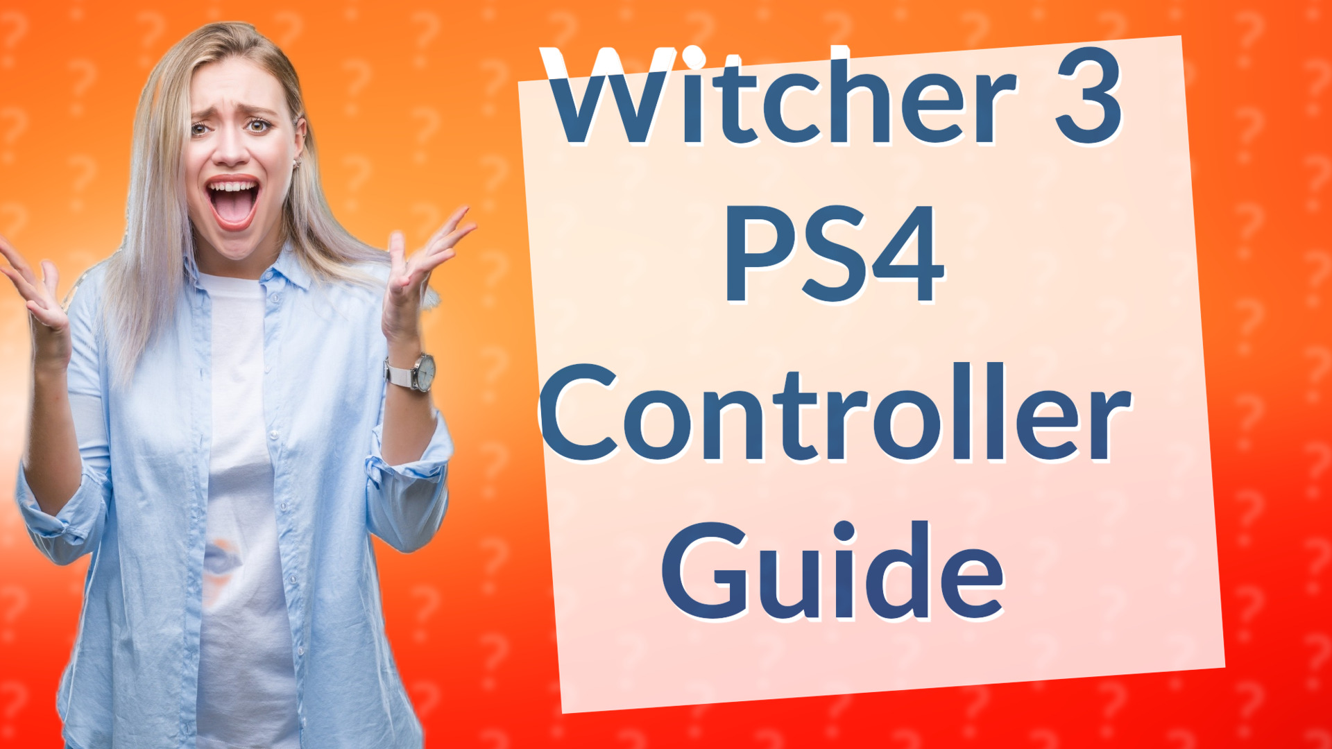 Witcher 3 PS4 Controller Guide