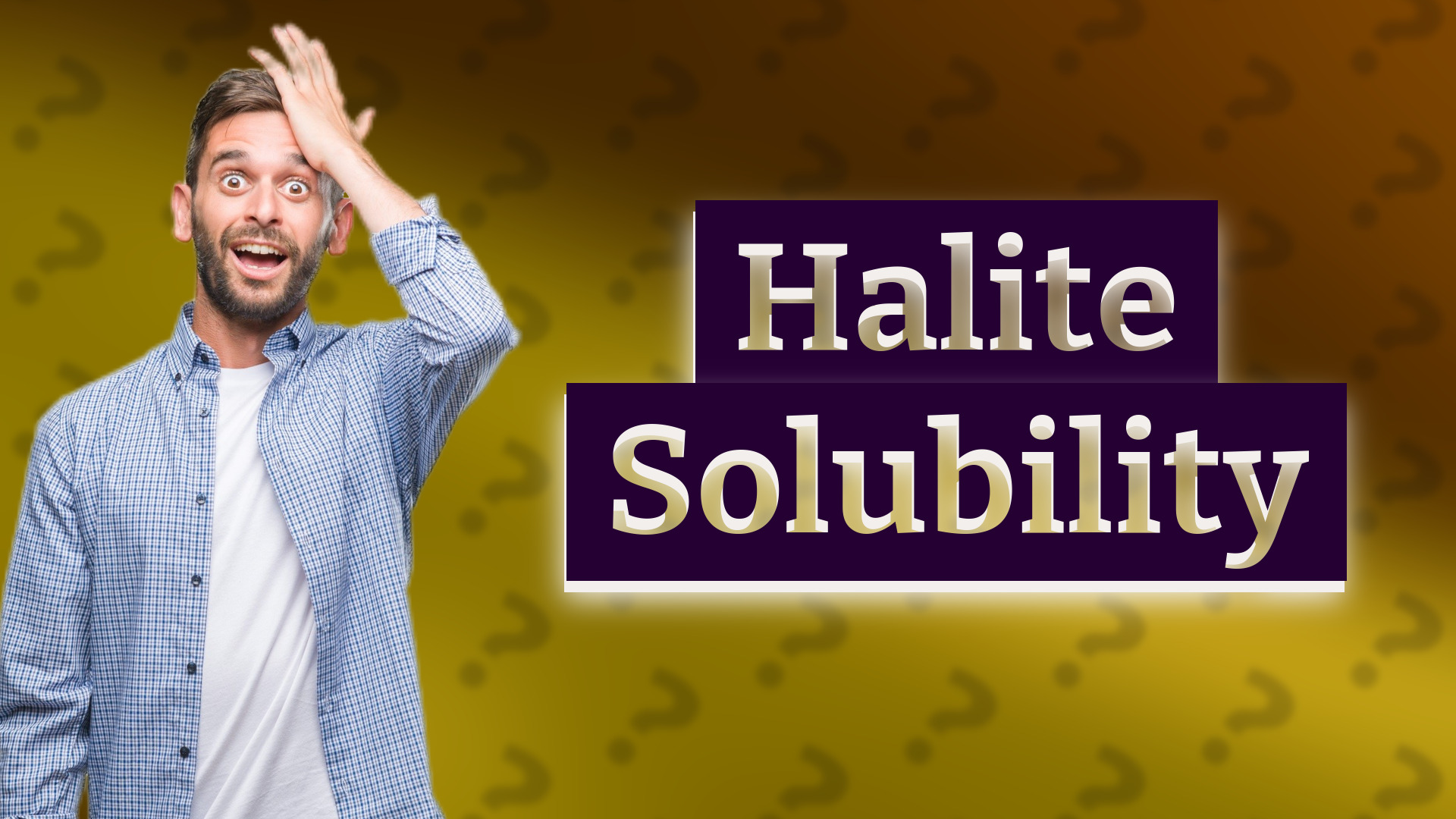 Halite Solubility