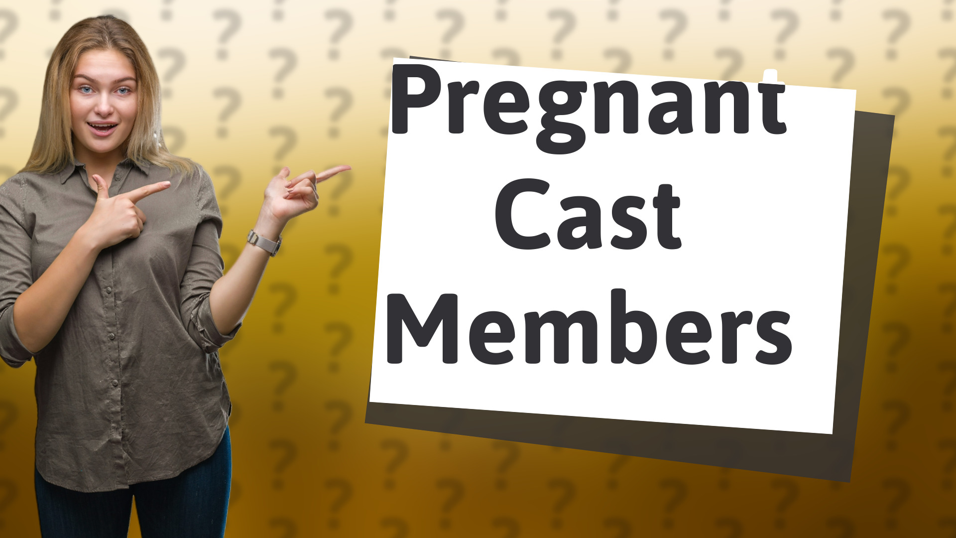 Pregnant Cast Members