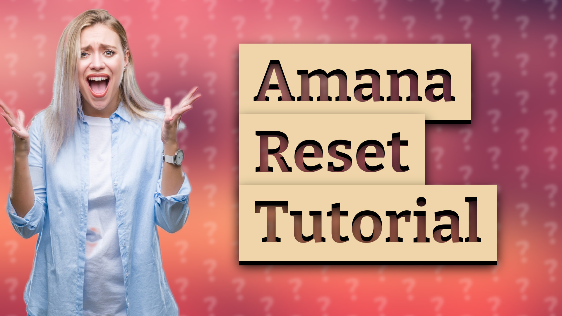Amana Reset Tutorial