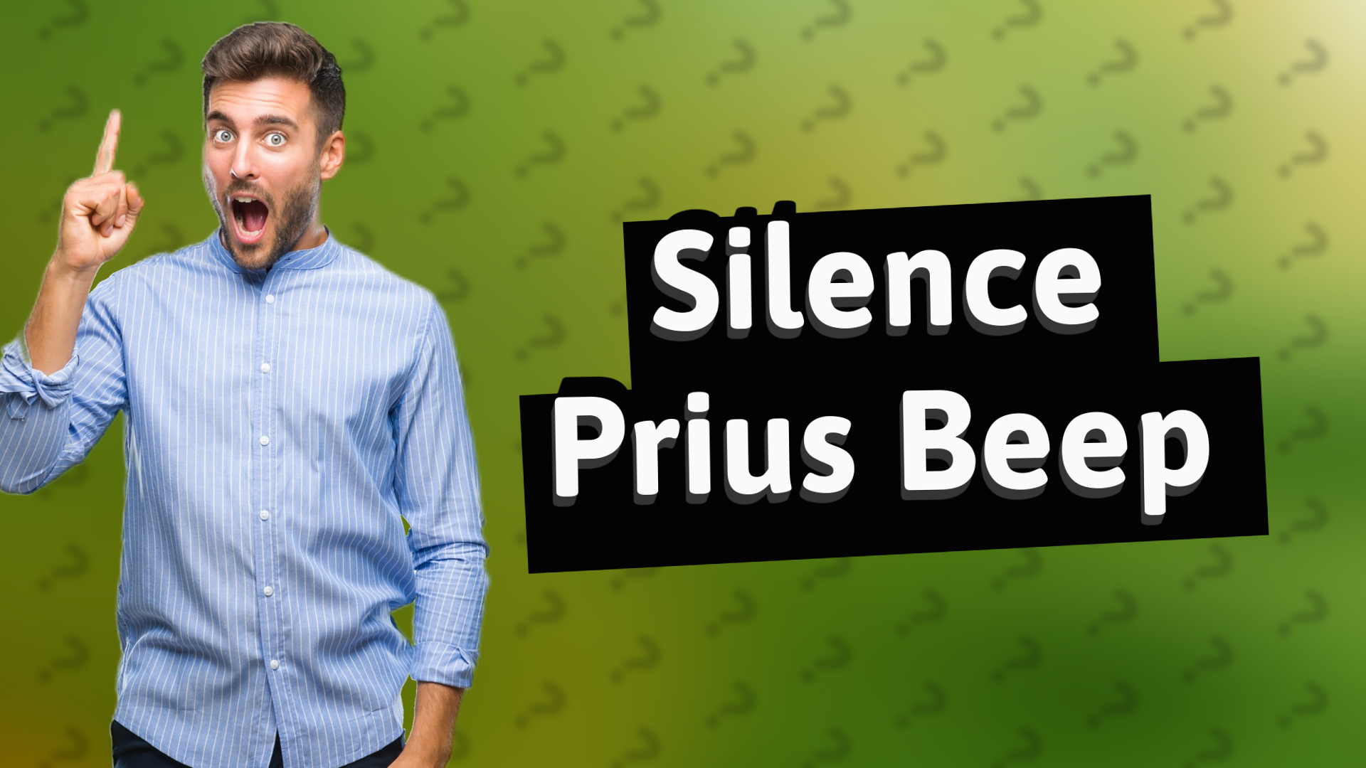 Silence Prius Beep