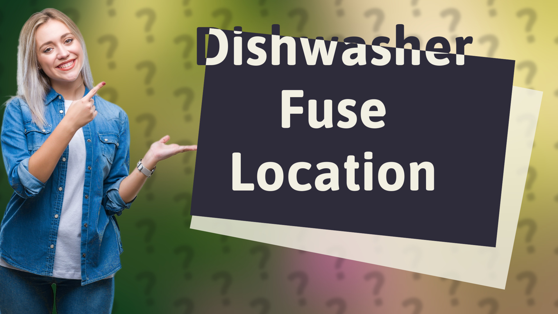 Dishwasher Fuse Location