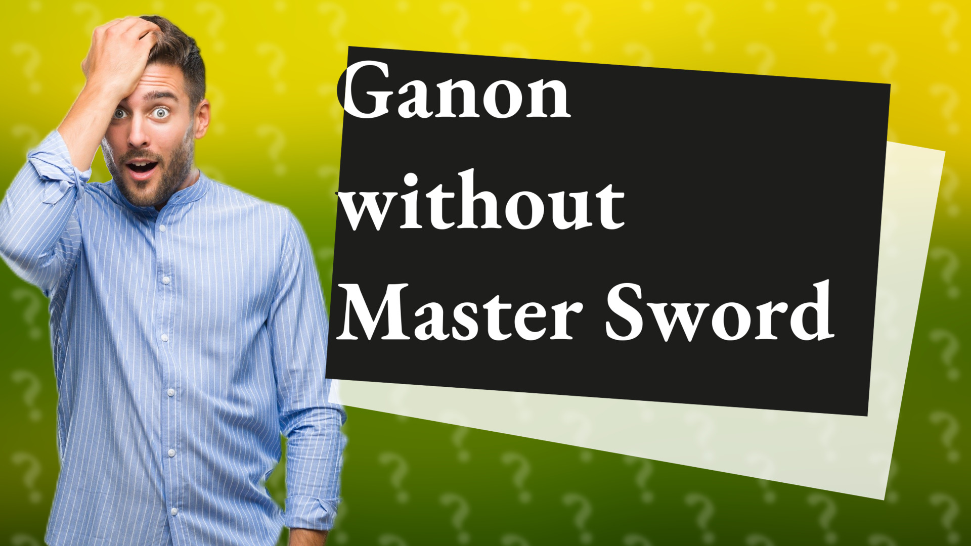 Ganon without Master Sword