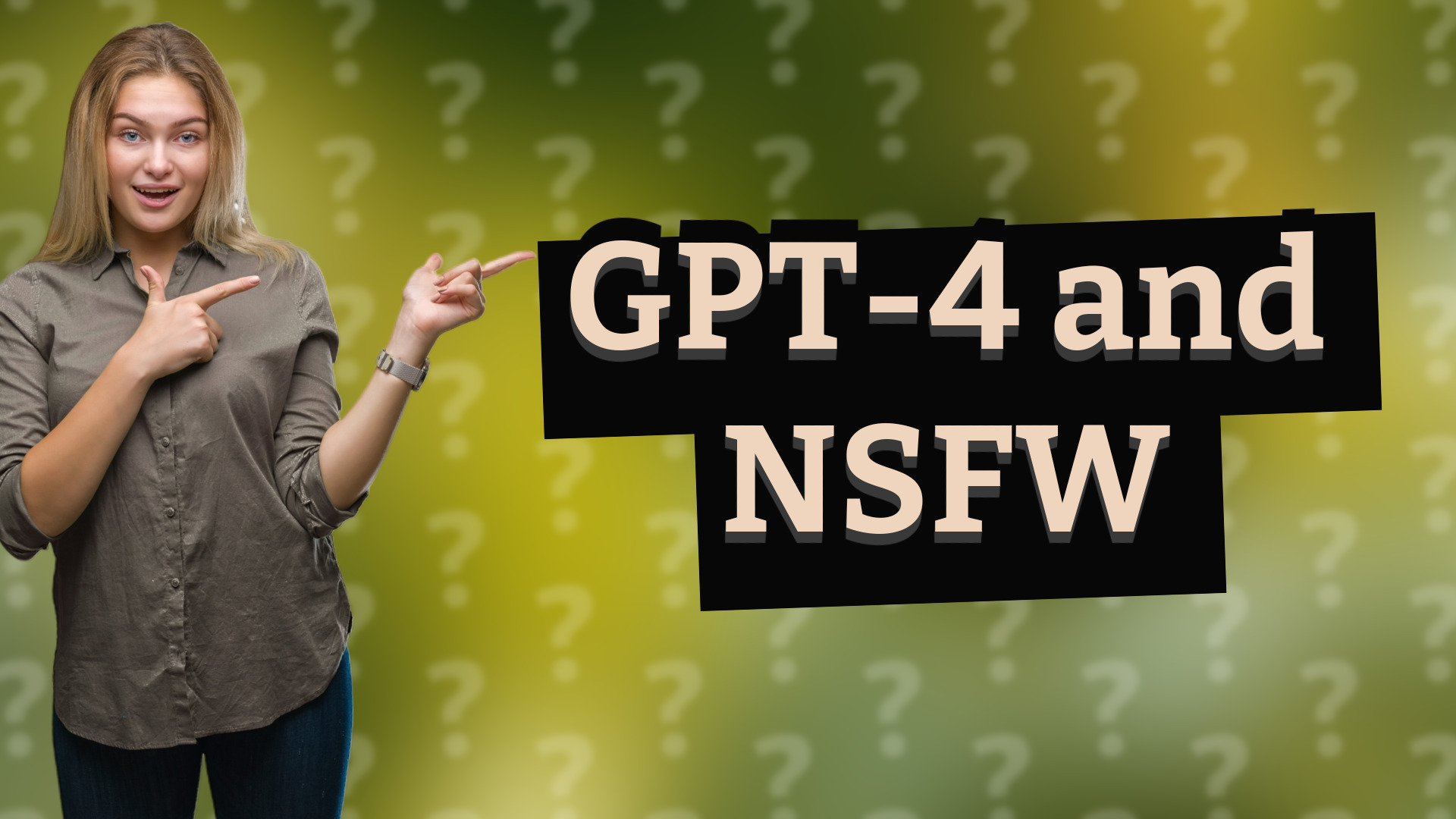 GPT-4 and NSFW