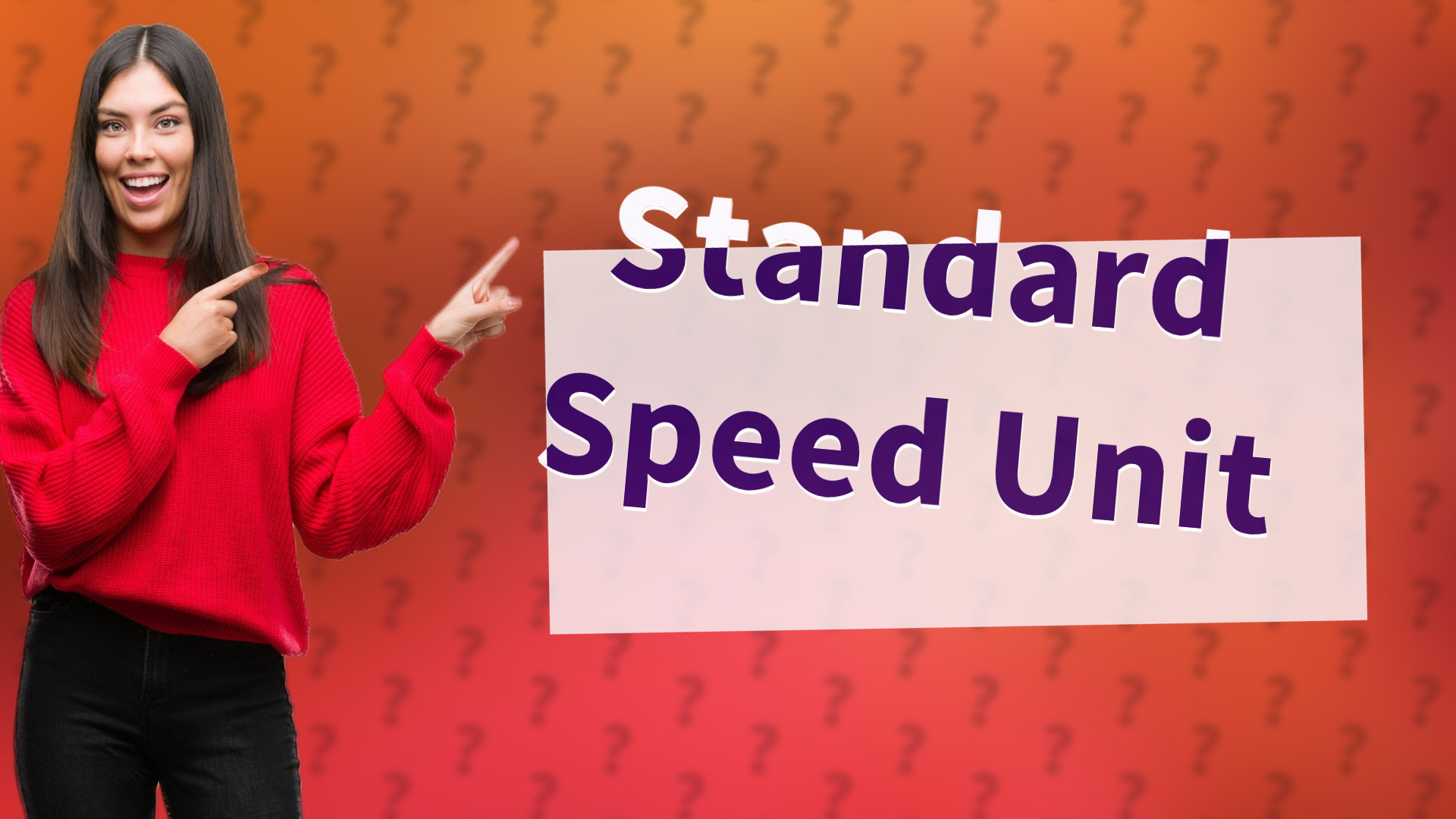 Standard Speed Unit