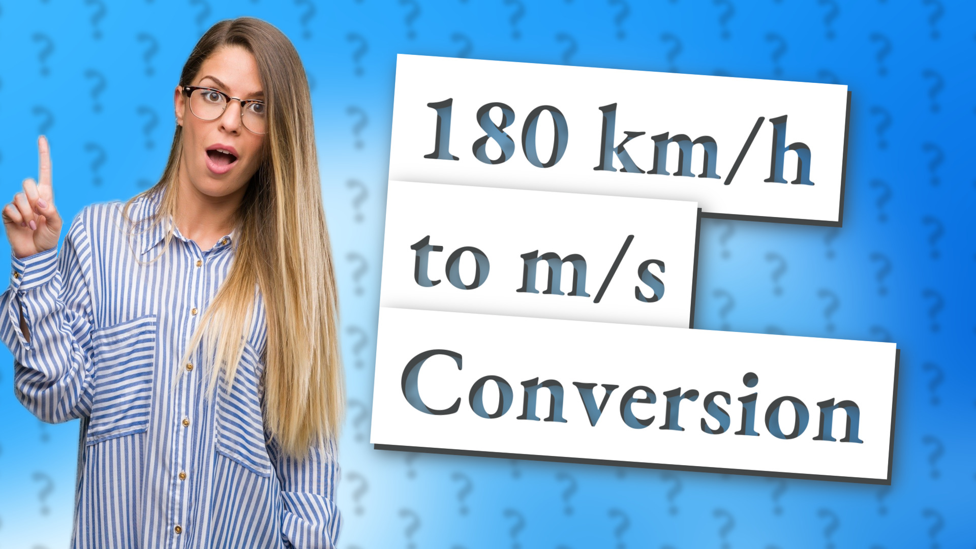 180 km/h to m/s Conversion