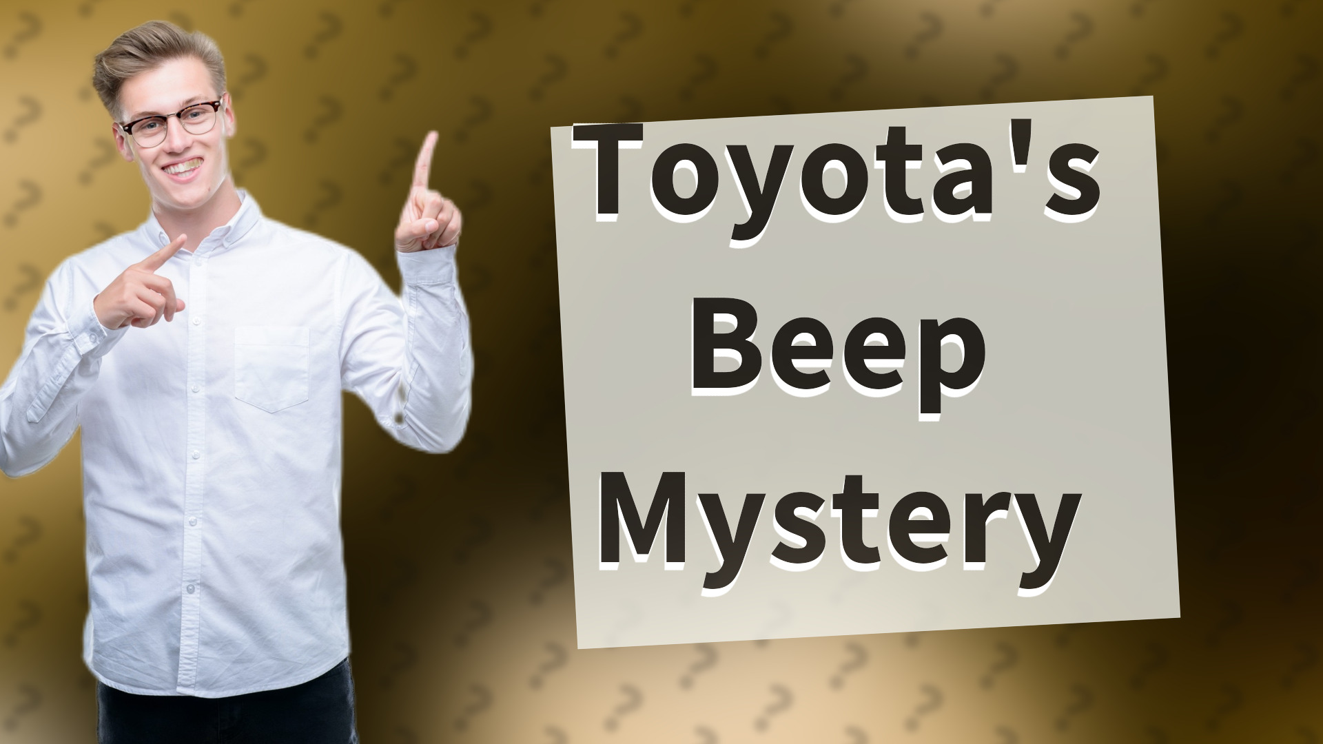 Toyota's Beep Mystery