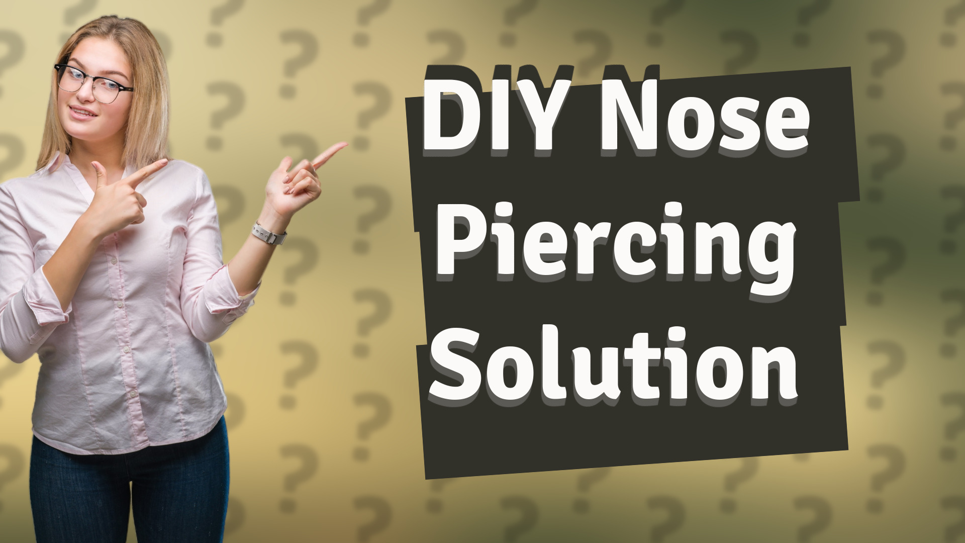 DIY Nose Piercing Solution
