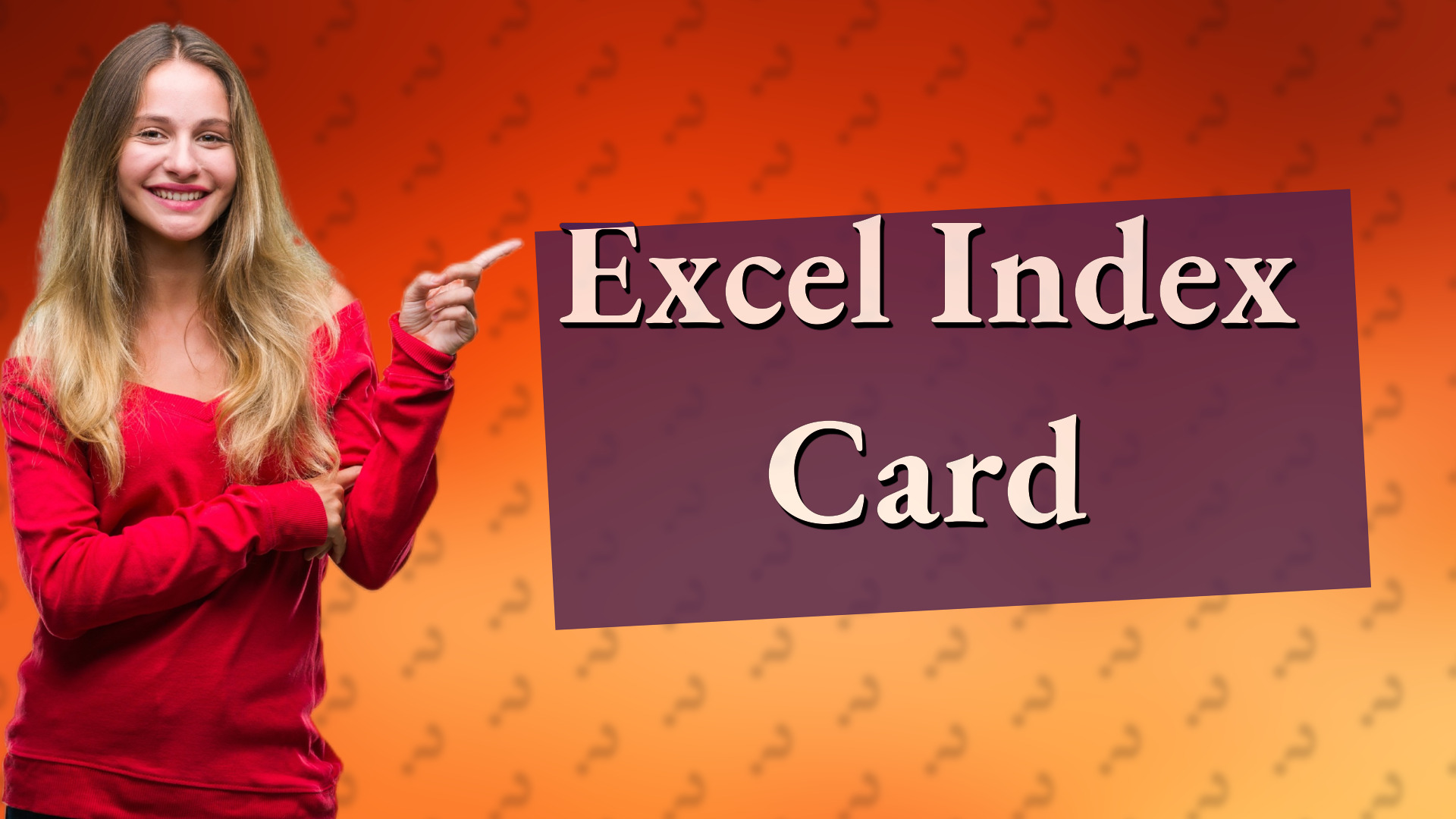 Excel Index Card