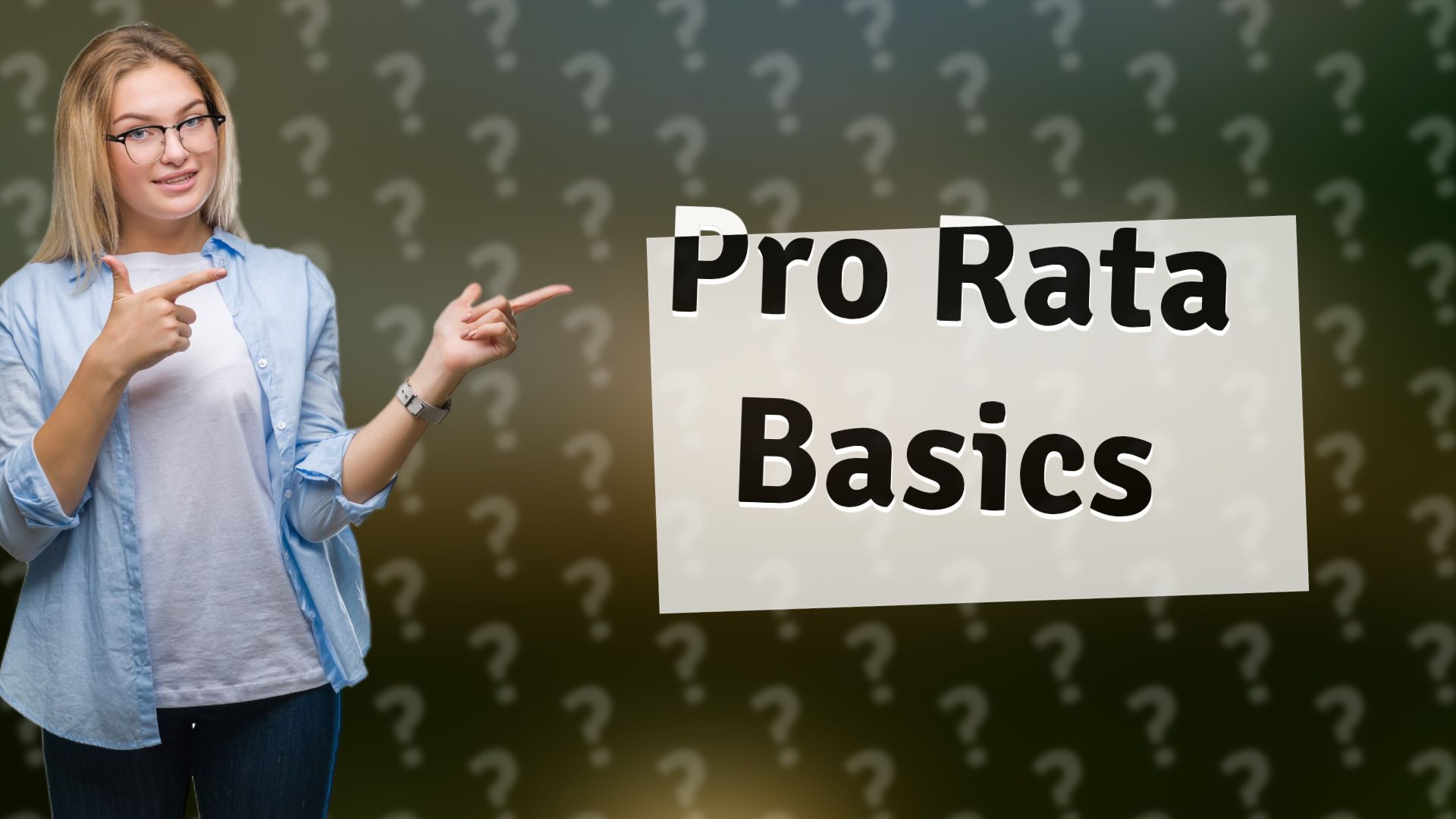 Pro Rata Basics