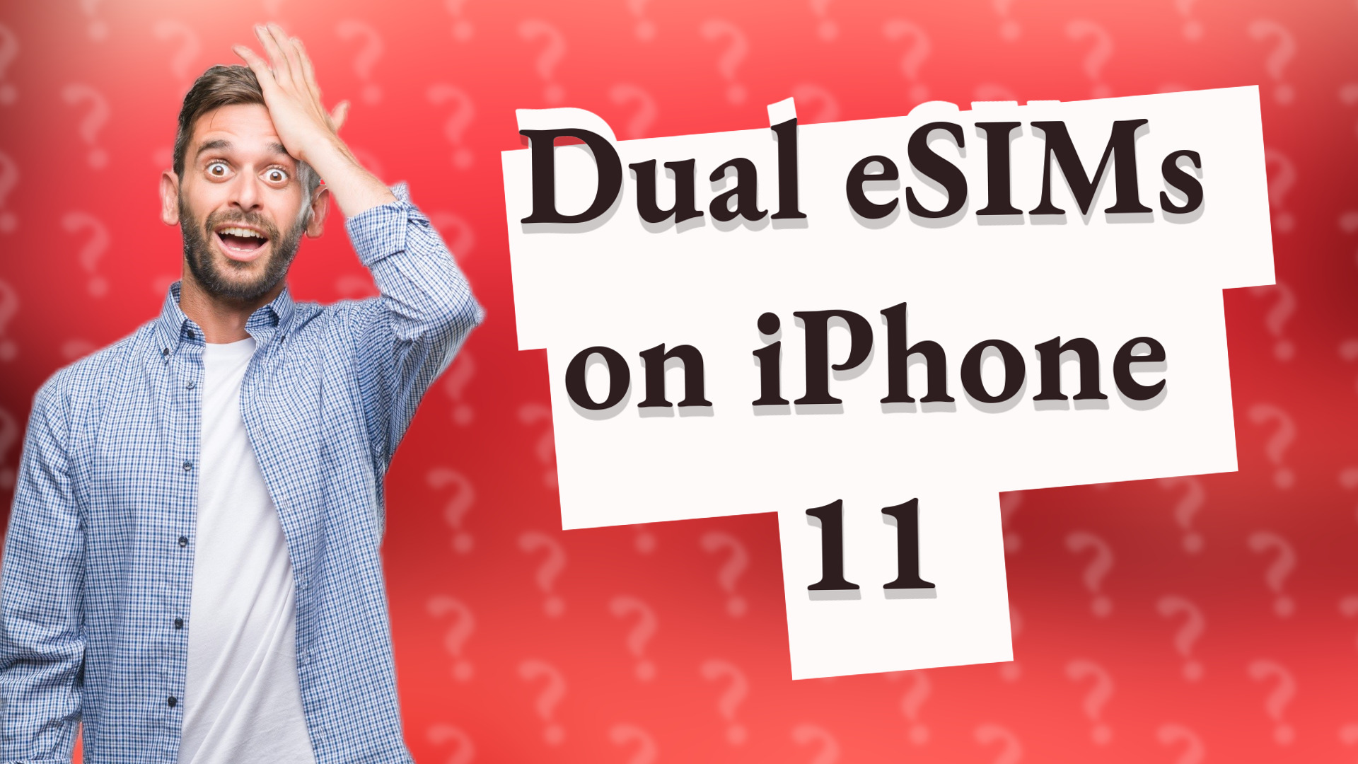 Dual eSIMs on iPhone 11