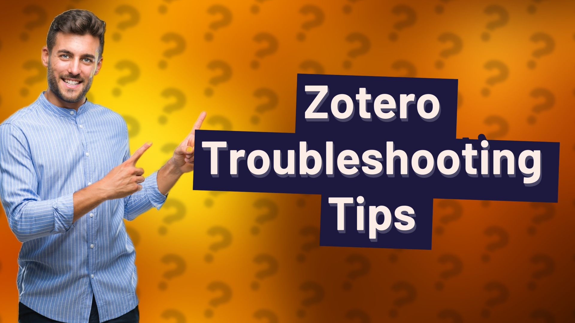 Zotero Troubleshooting Tips