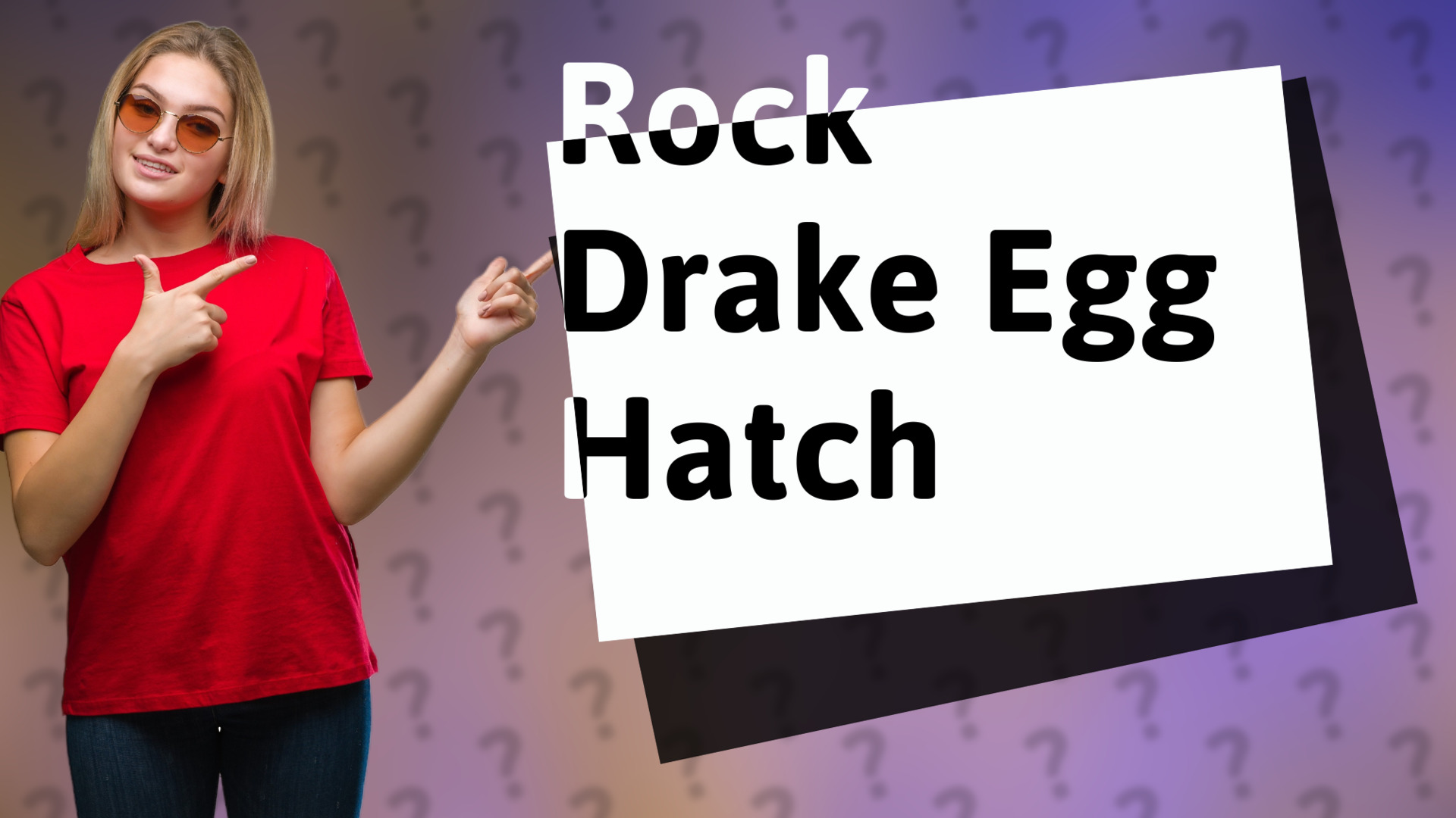 Rock Drake Egg Hatch