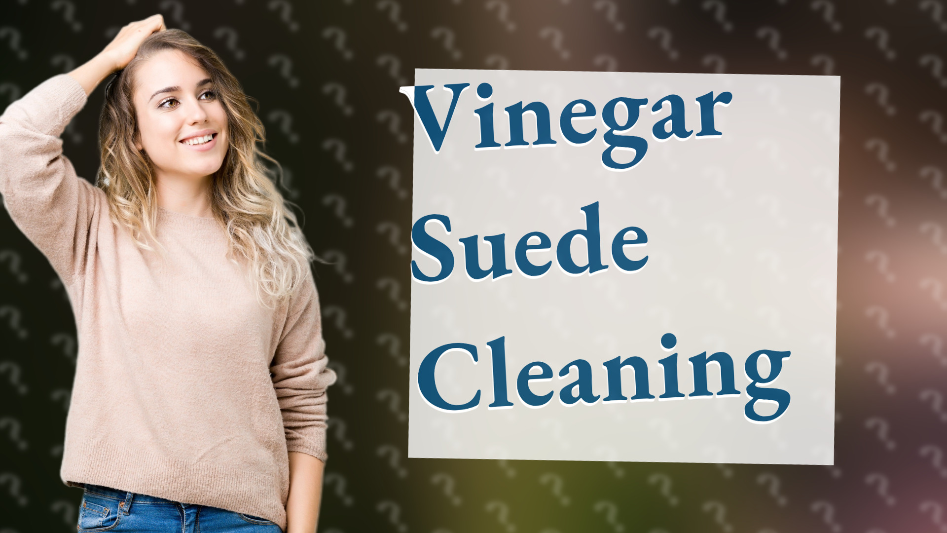 Vinegar Suede Cleaning
