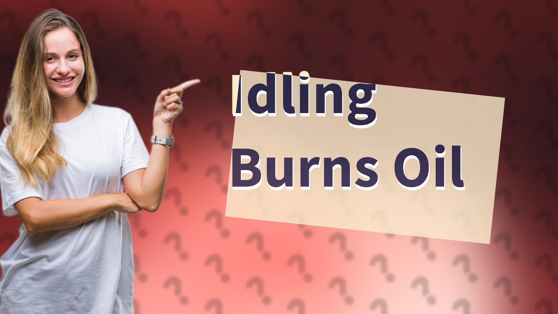 Idling Burns Oil