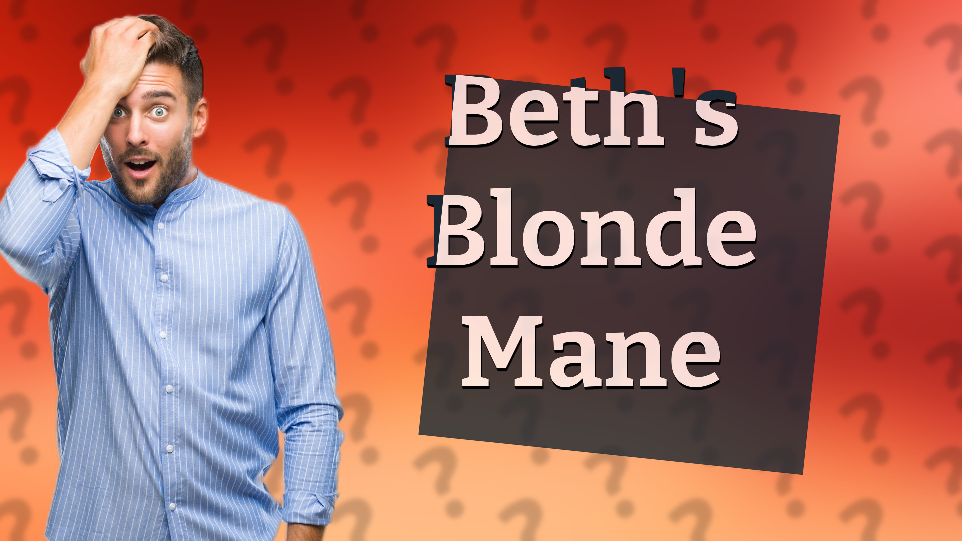 Beth's Blonde Mane