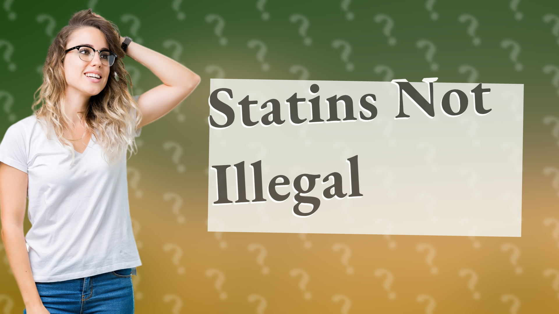 Statins Not Illegal