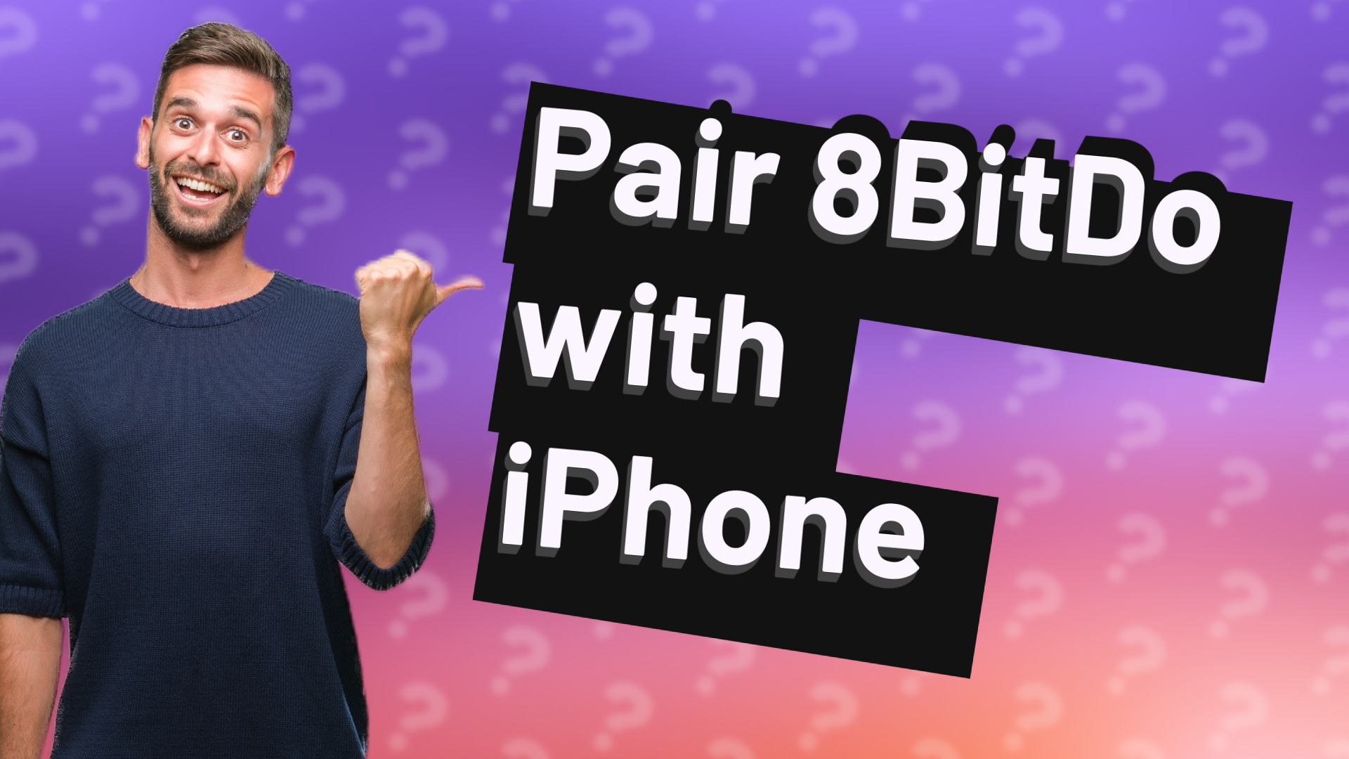 Pair 8BitDo with iPhone