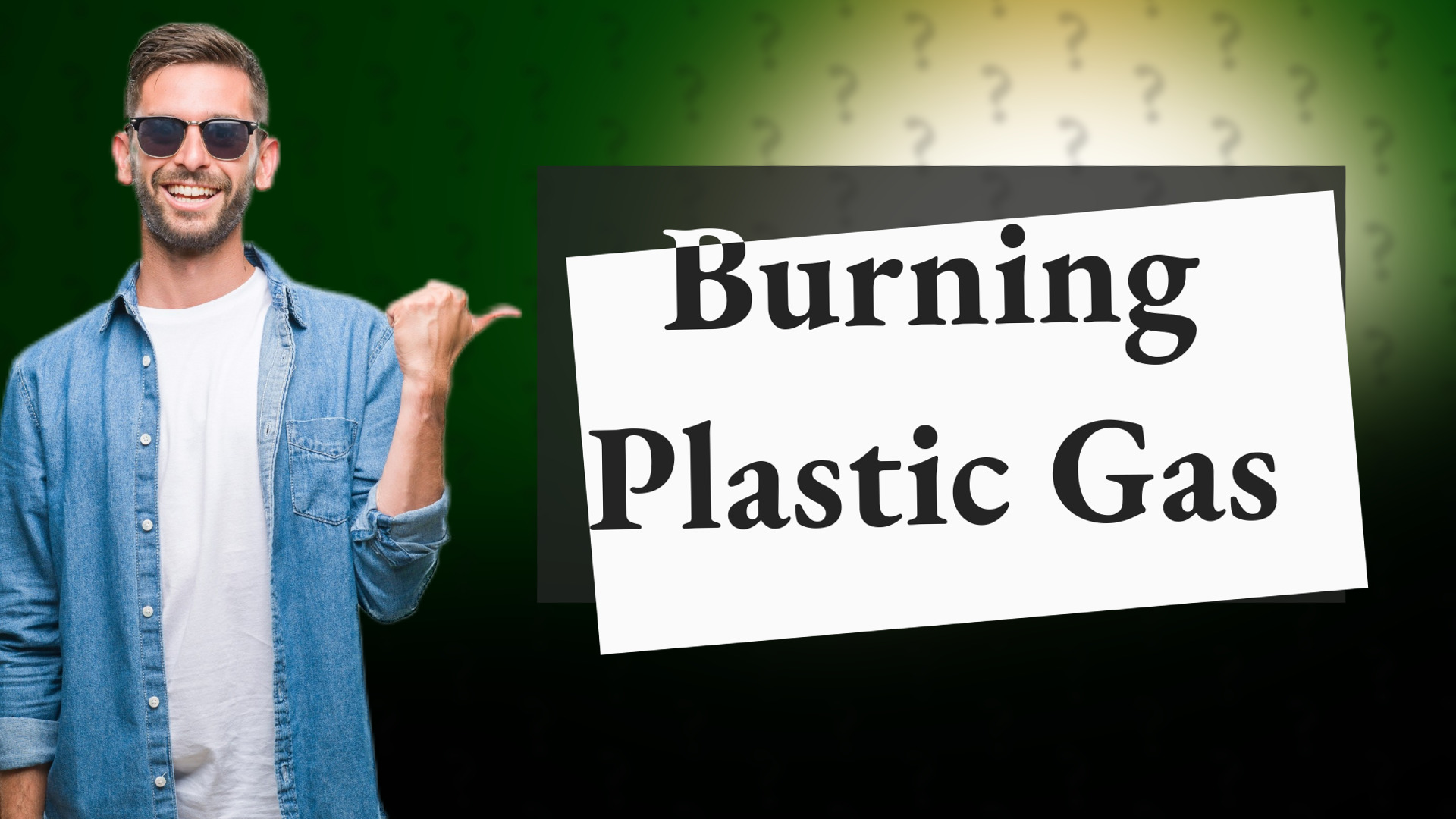 Burning Plastic Gas