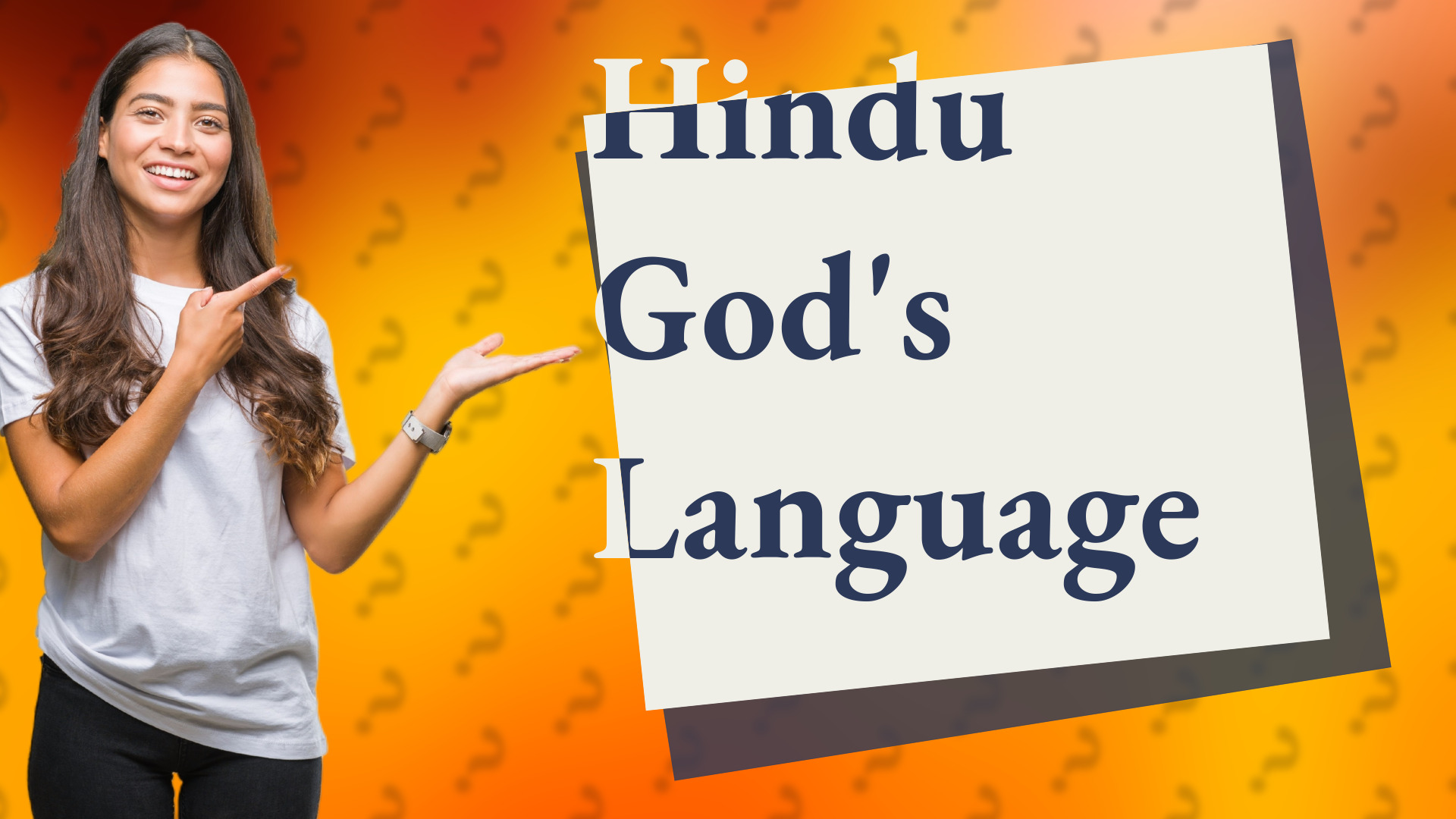 Hindu God's Language