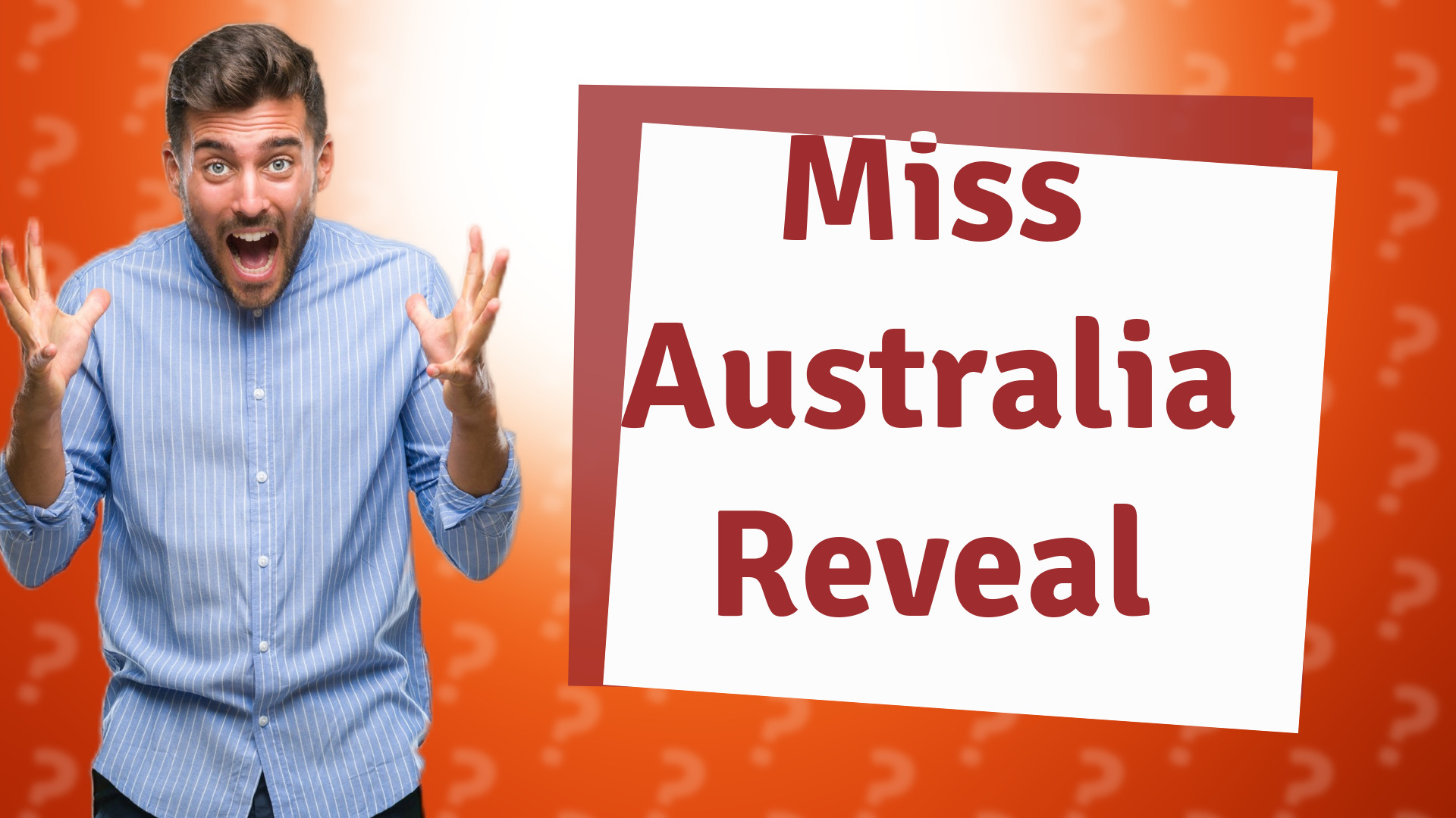 Miss Australia Reveal