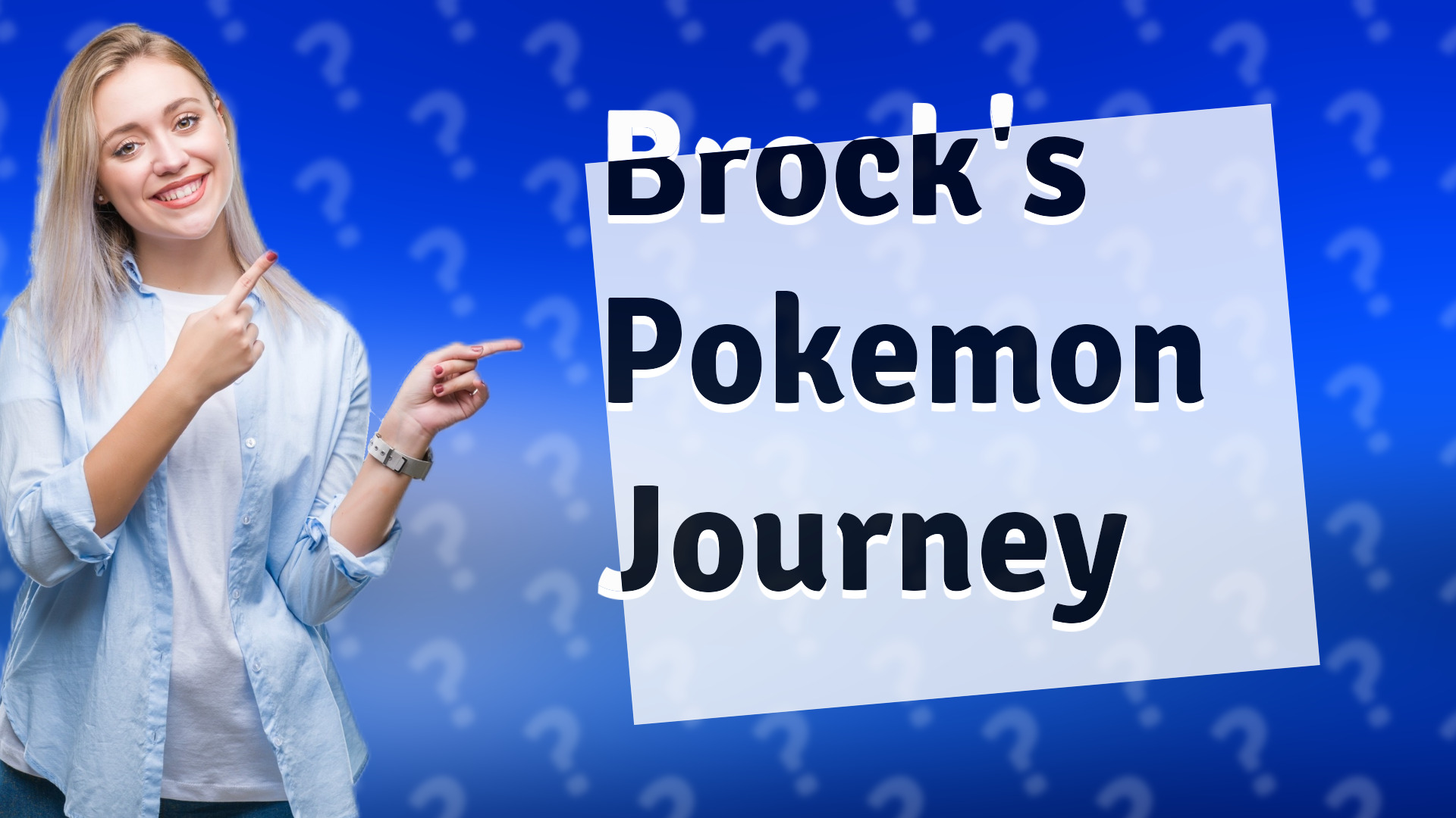 Brock's Pokemon Journey