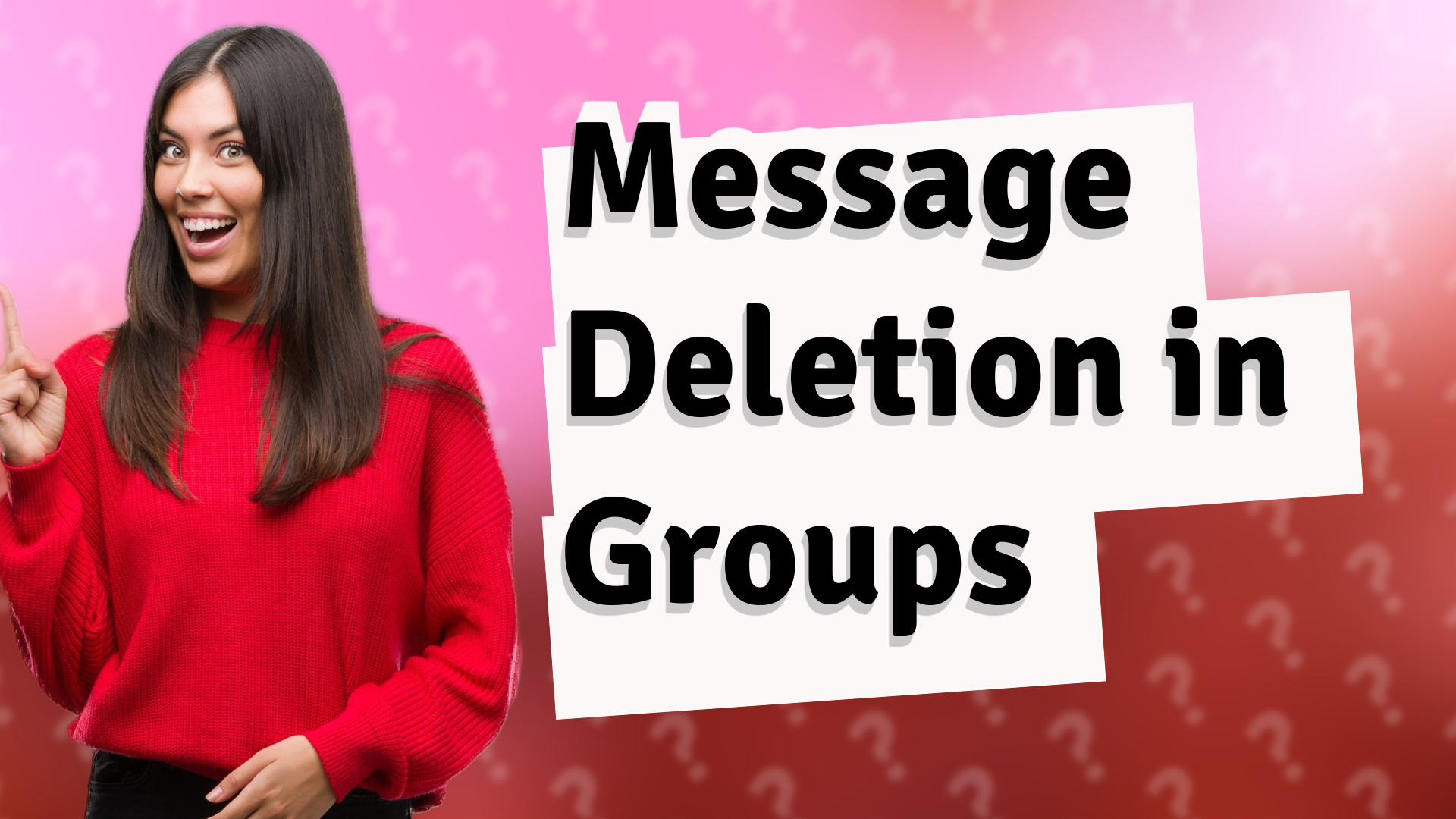 Message Deletion in Groups