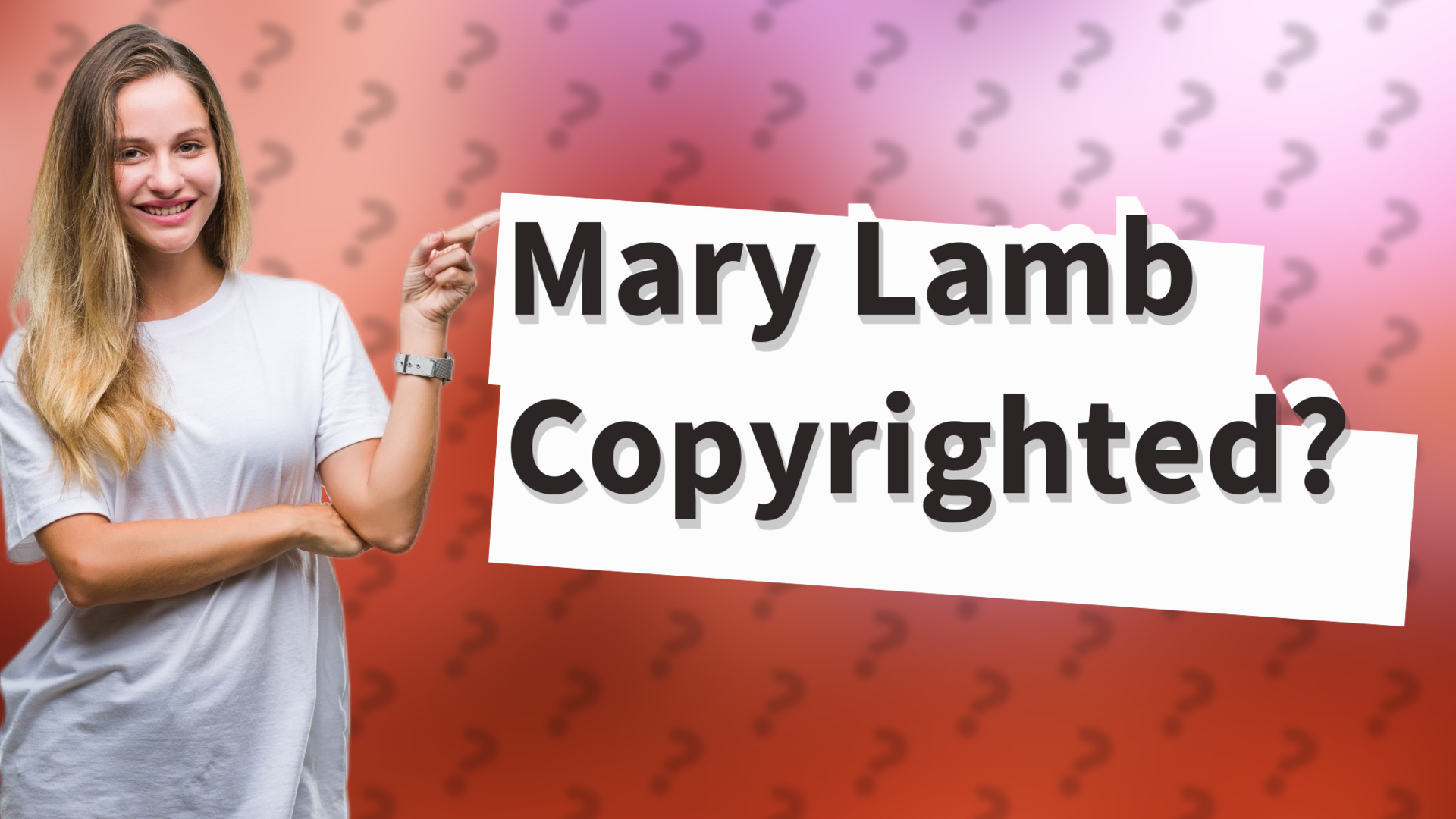 Mary Lamb Copyrighted?