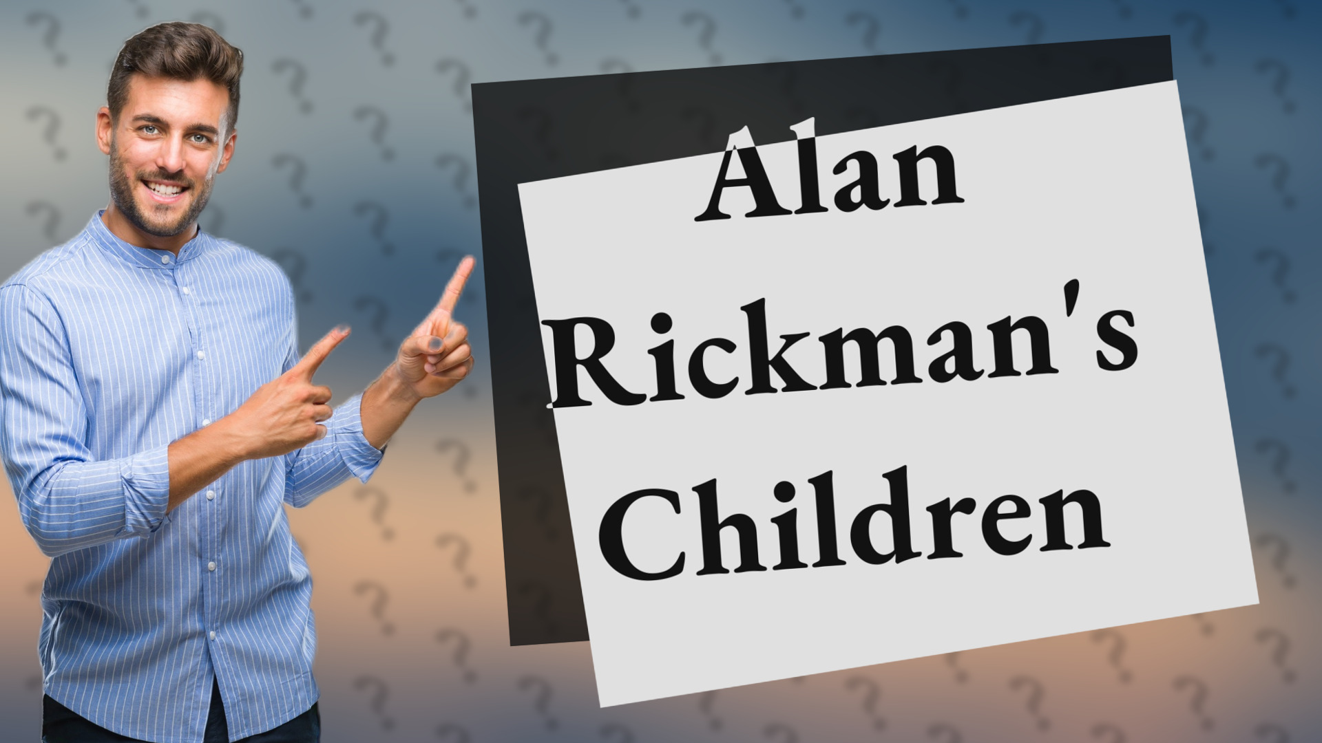 Alan Rickman's Children