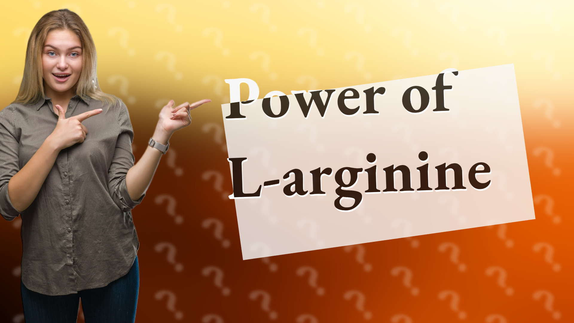 Power of L-arginine