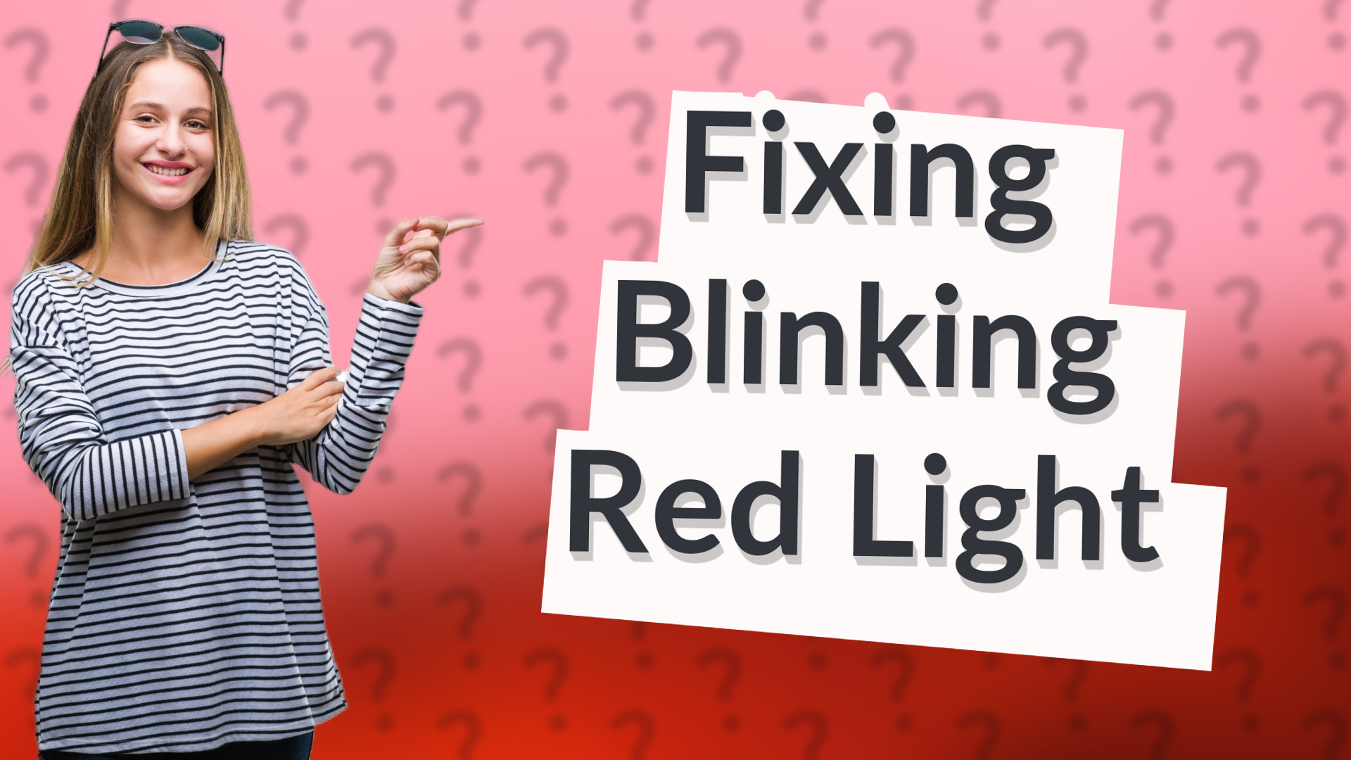 Fixing Blinking Red Light