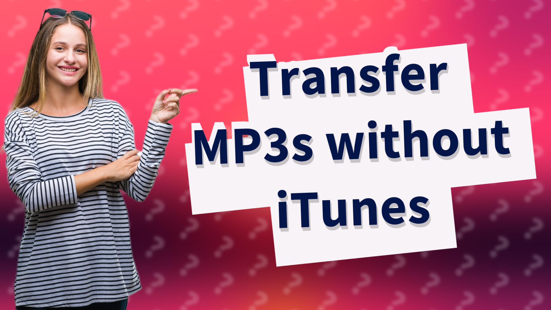 Transfer MP3s without iTunes