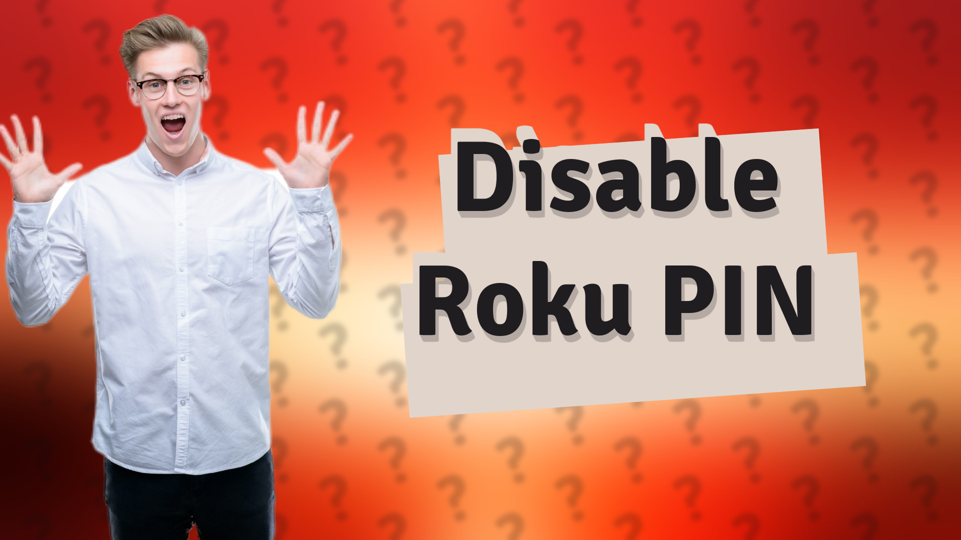 Disable Roku PIN
