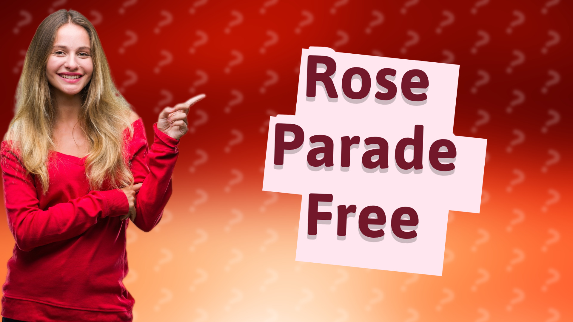 Rose Parade Free