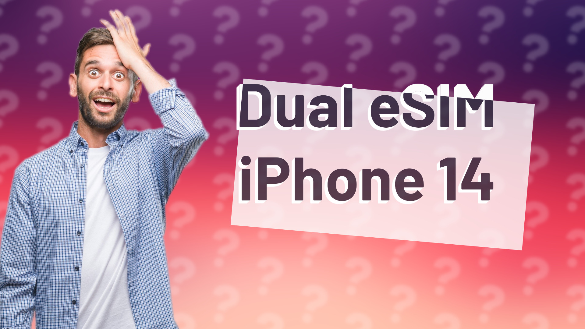 Dual eSIM iPhone 14