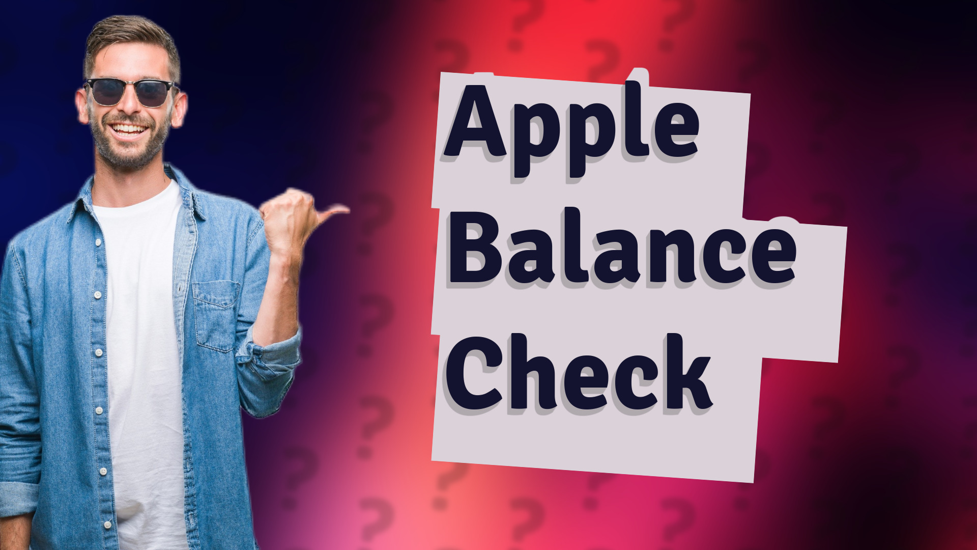 Apple Balance Check