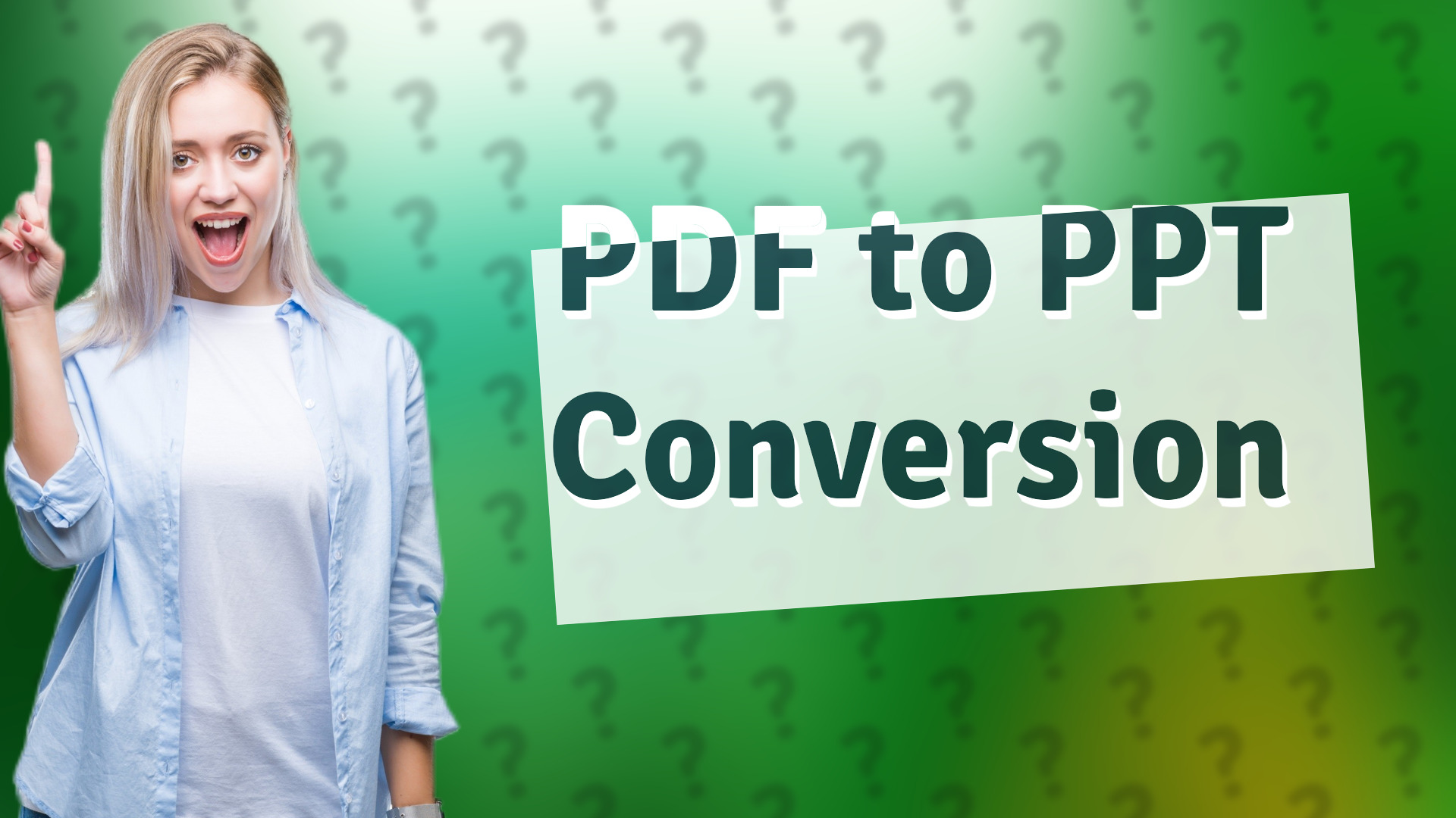 PDF to PPT Conversion