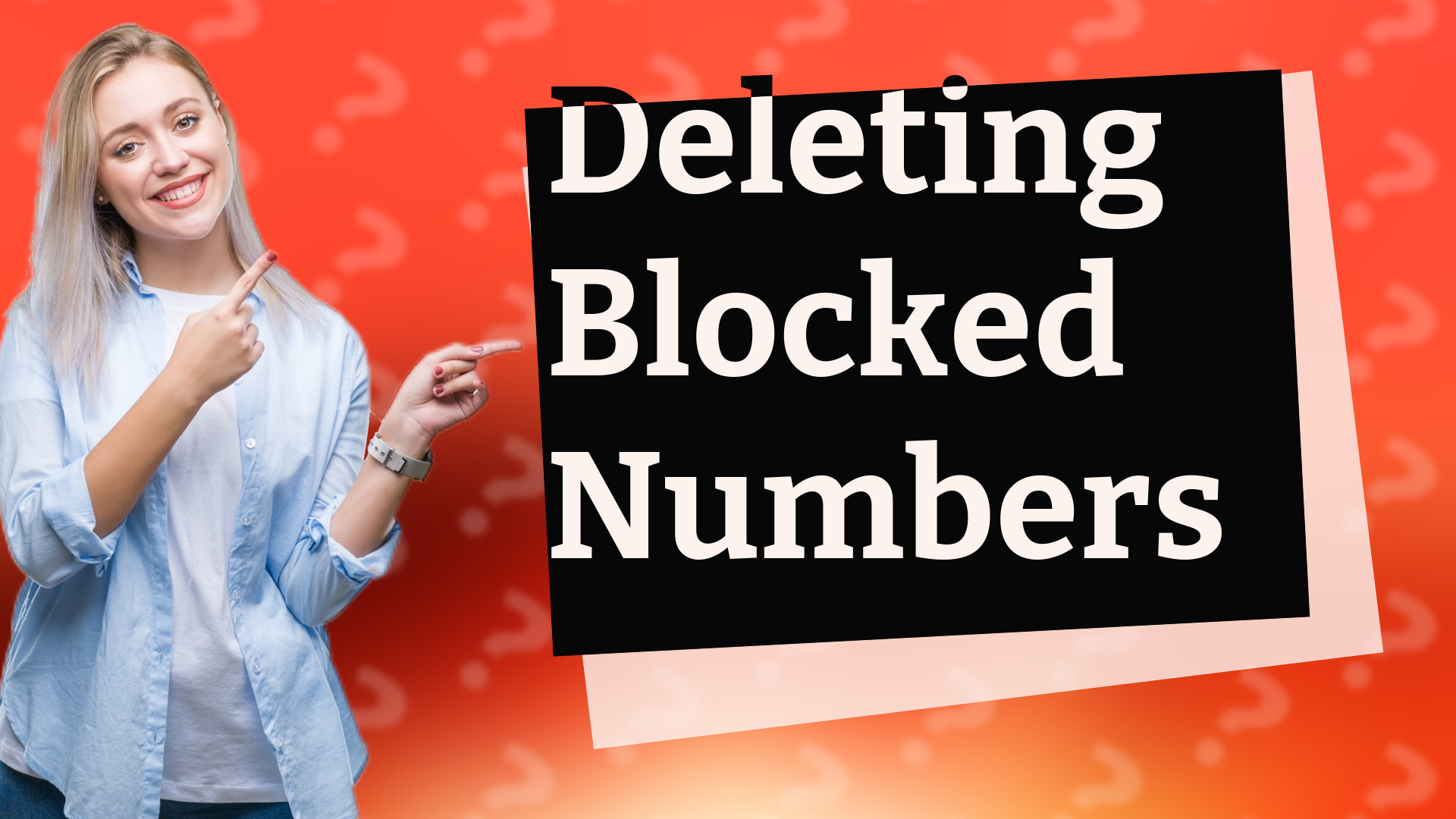 Deleting Blocked Numbers