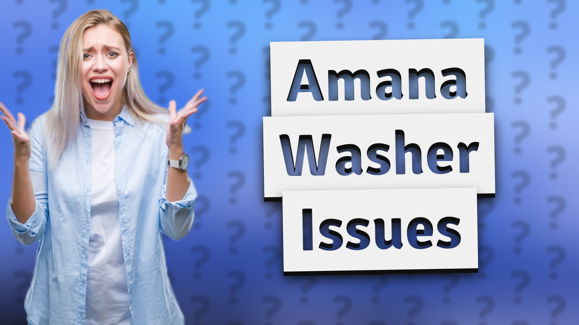 Amana Washer Issues