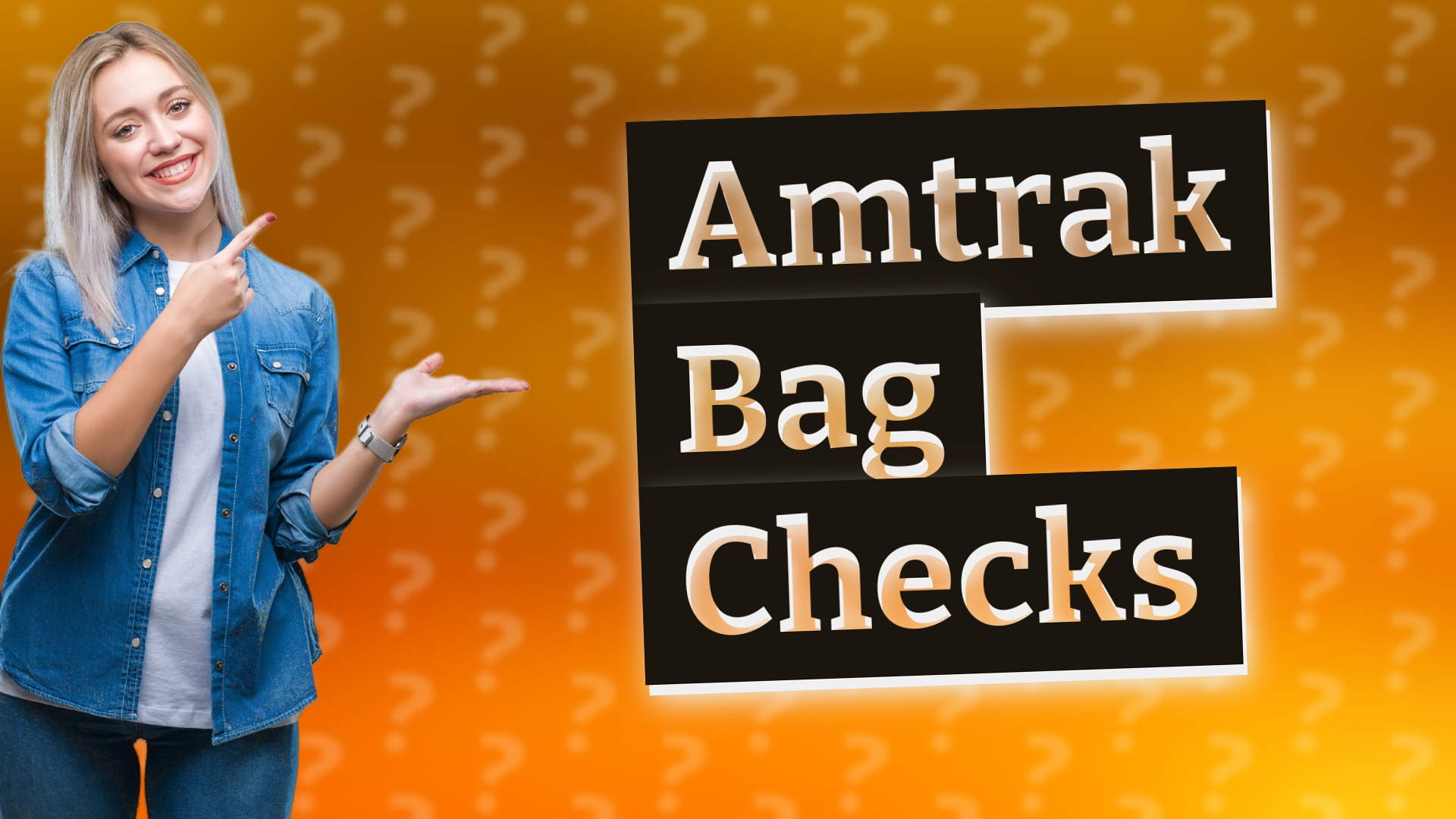 Amtrak Bag Checks